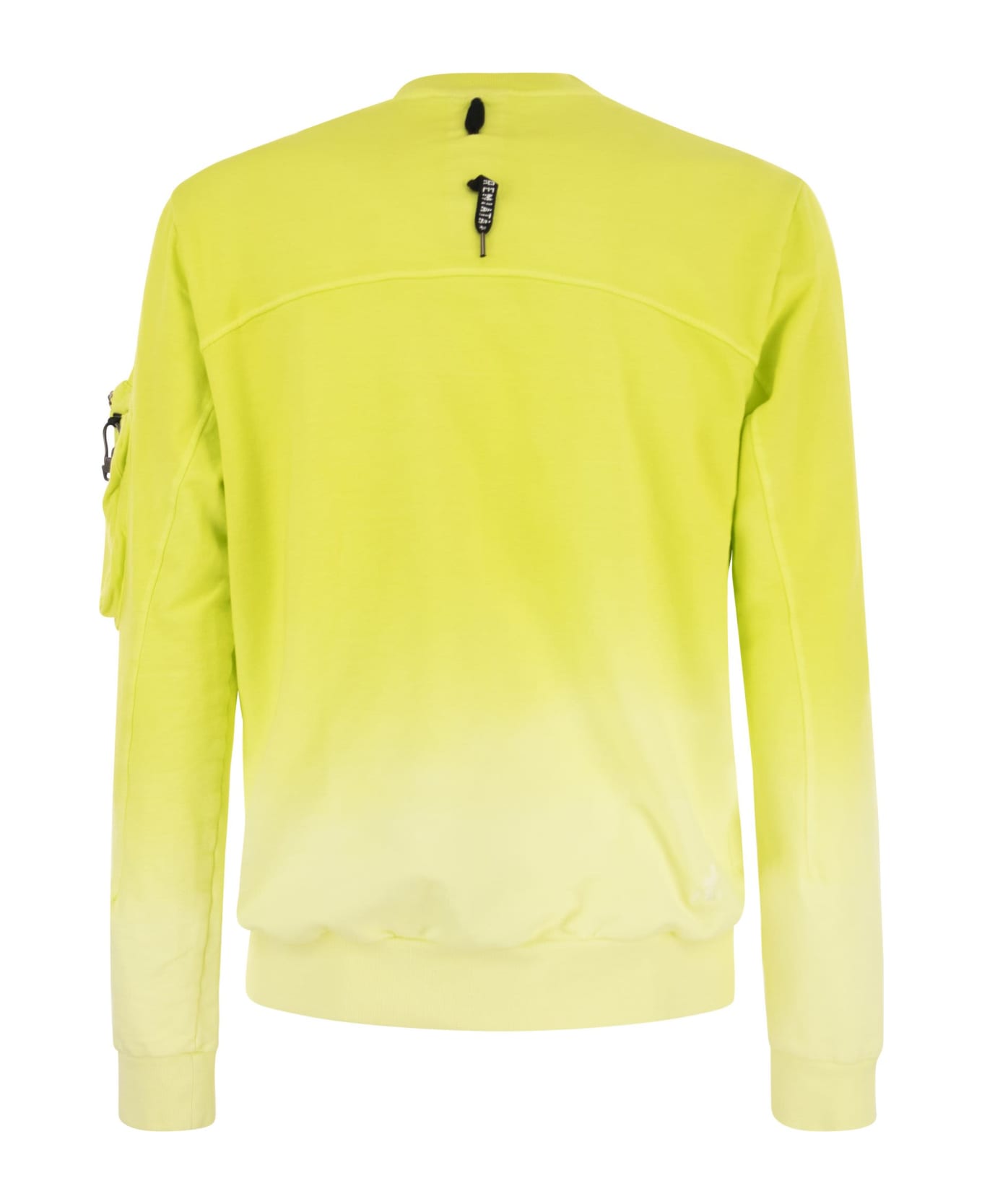 Premiata Crew-neck Sweatshirt With Logo - Fluo Yellow