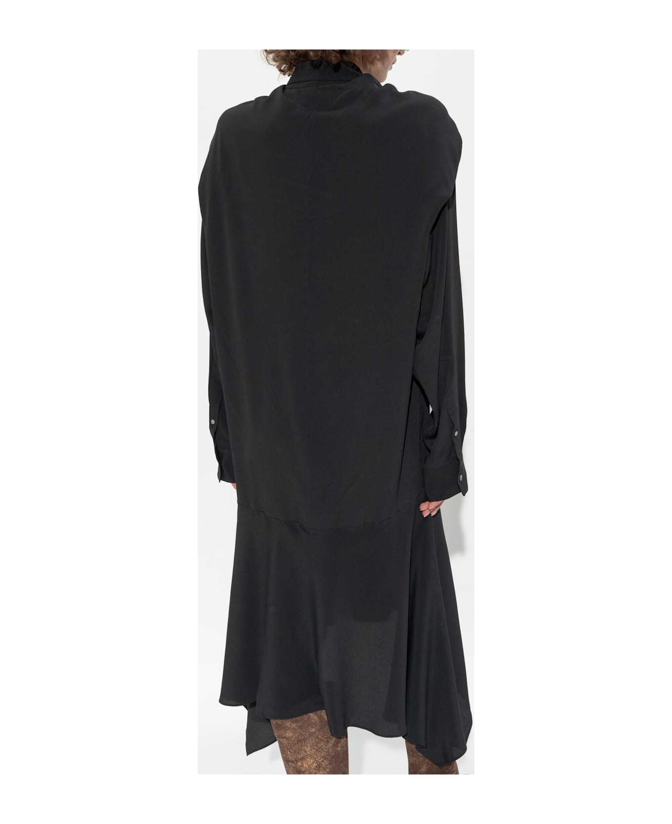 Acne Studios Dress With Collar - nero