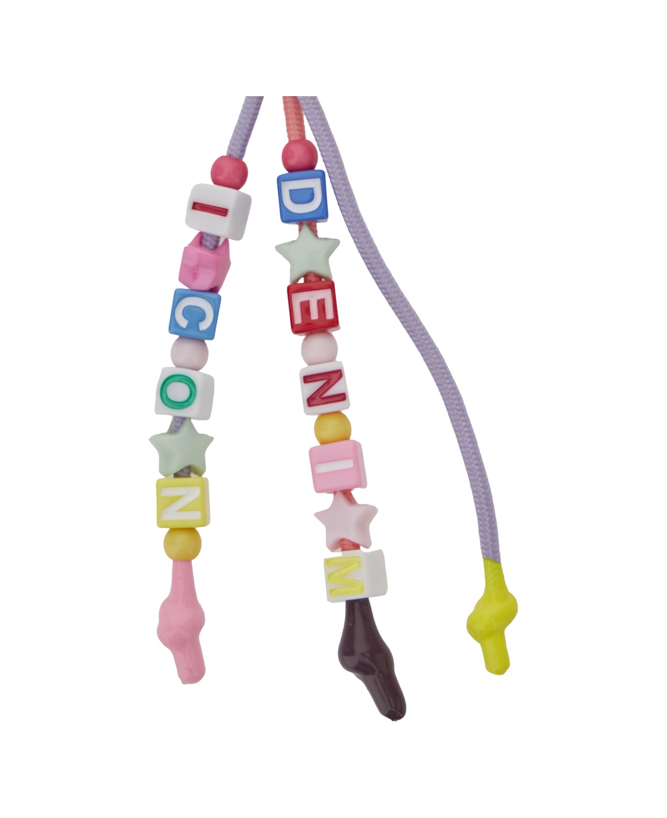 Icon Denim 
cyrus
 Multicolor Keyring With Star Charm And Pendant Beaded Charms In Acetate Man - Multicolor