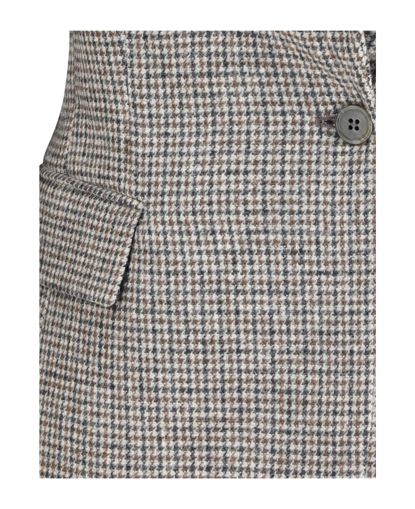Parosh Houndstooth Patterned Jacket