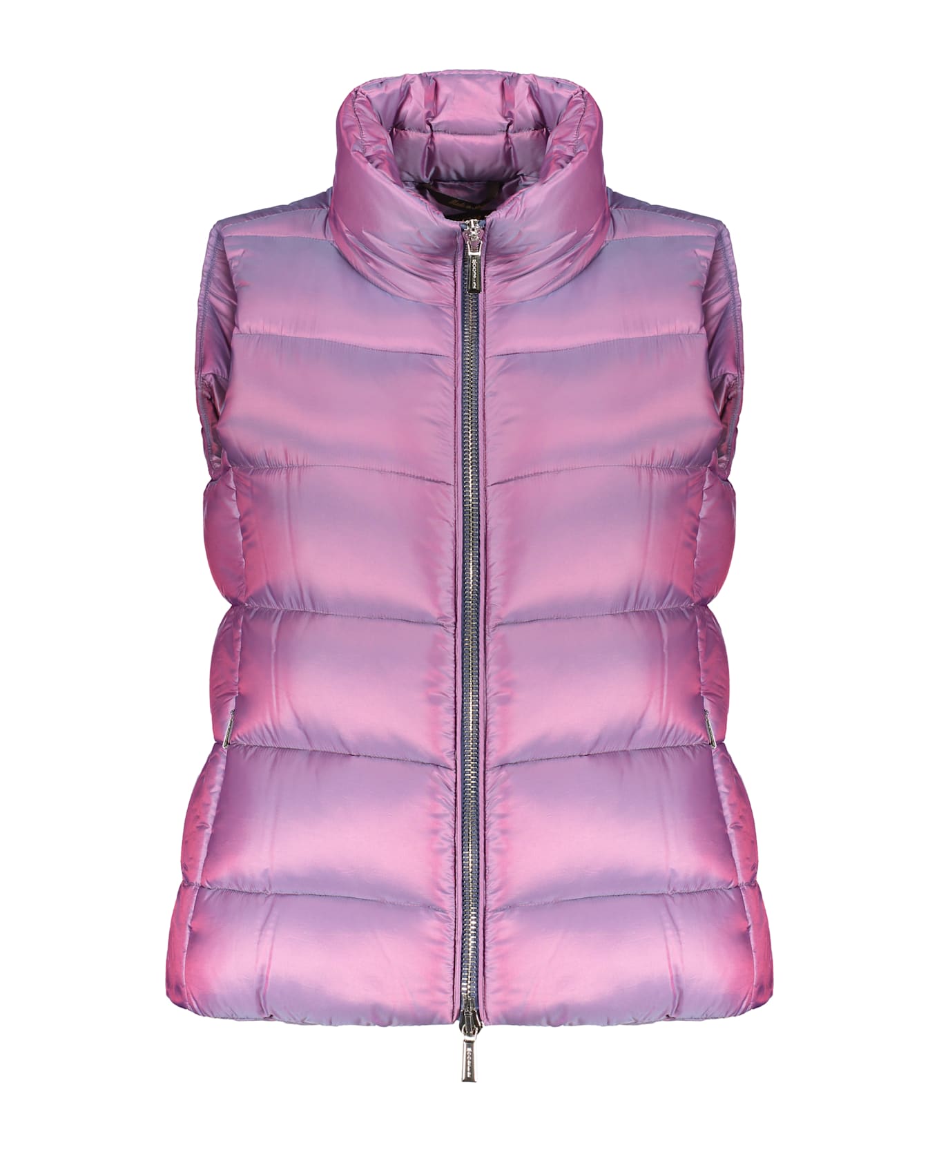 Moorer Full Zip Down Vest - Cyclamen