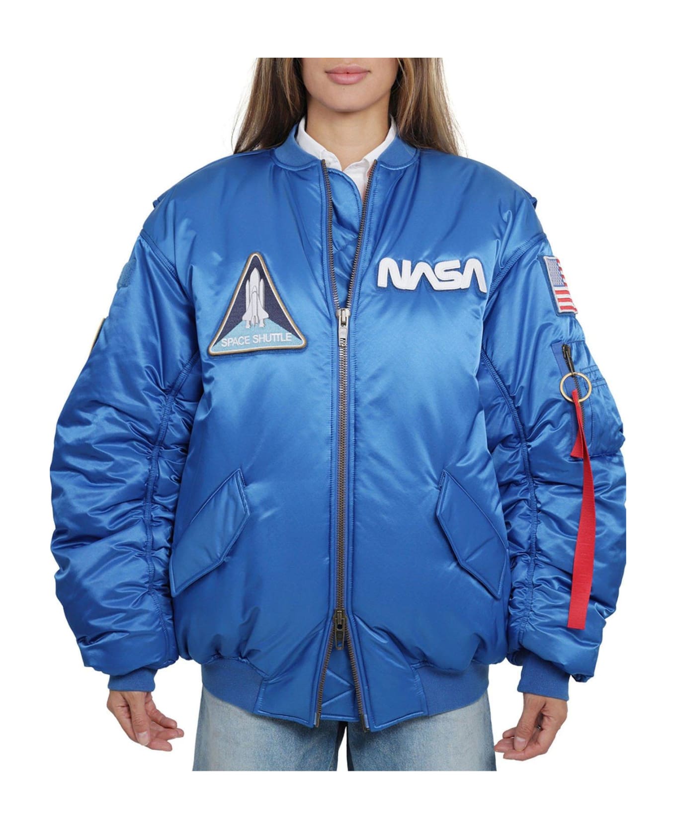 Balenciaga Nasa Bomber Jacket - BLUE