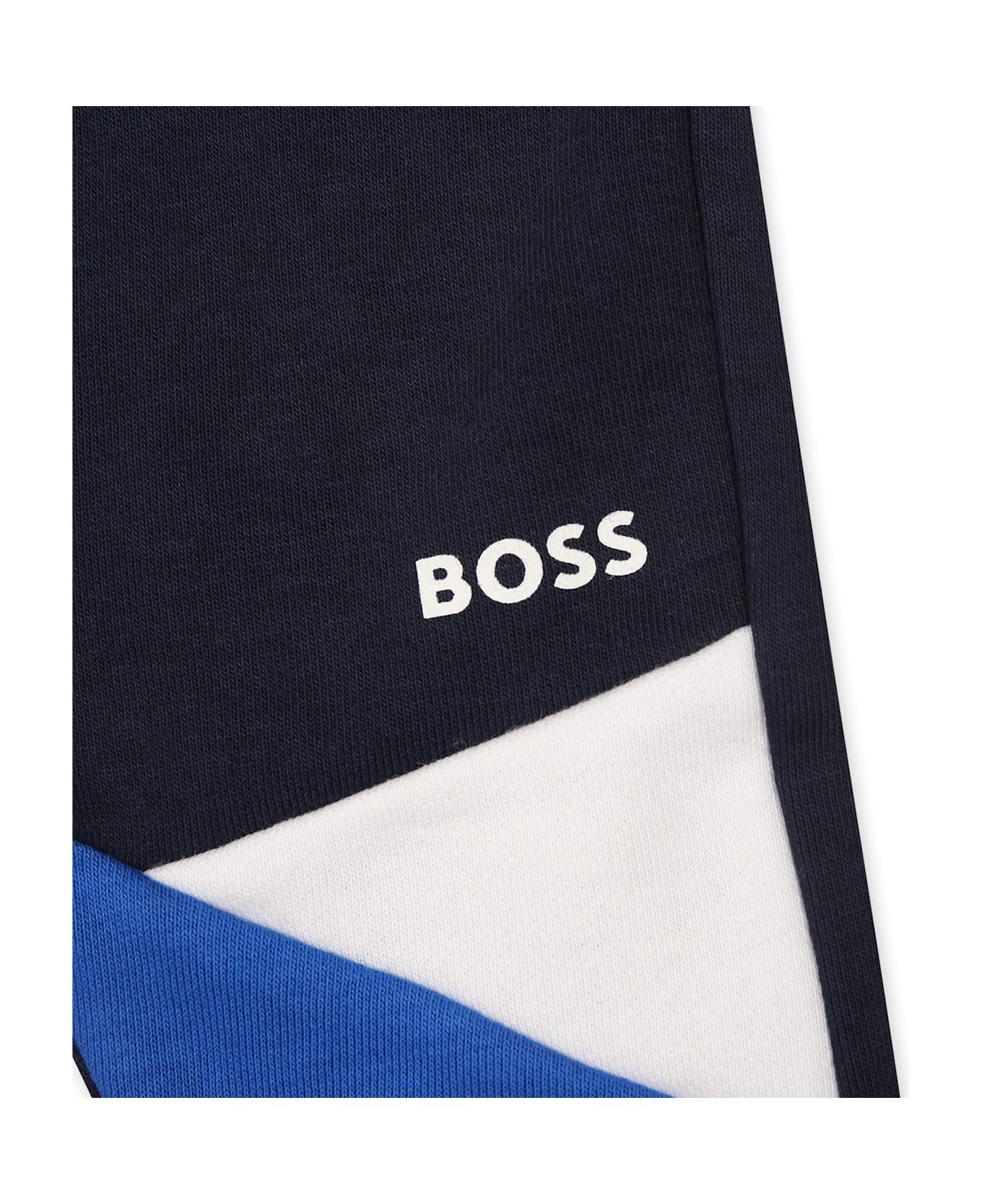 Hugo Boss Blue Suit For Baby Boy With Logo - Blue