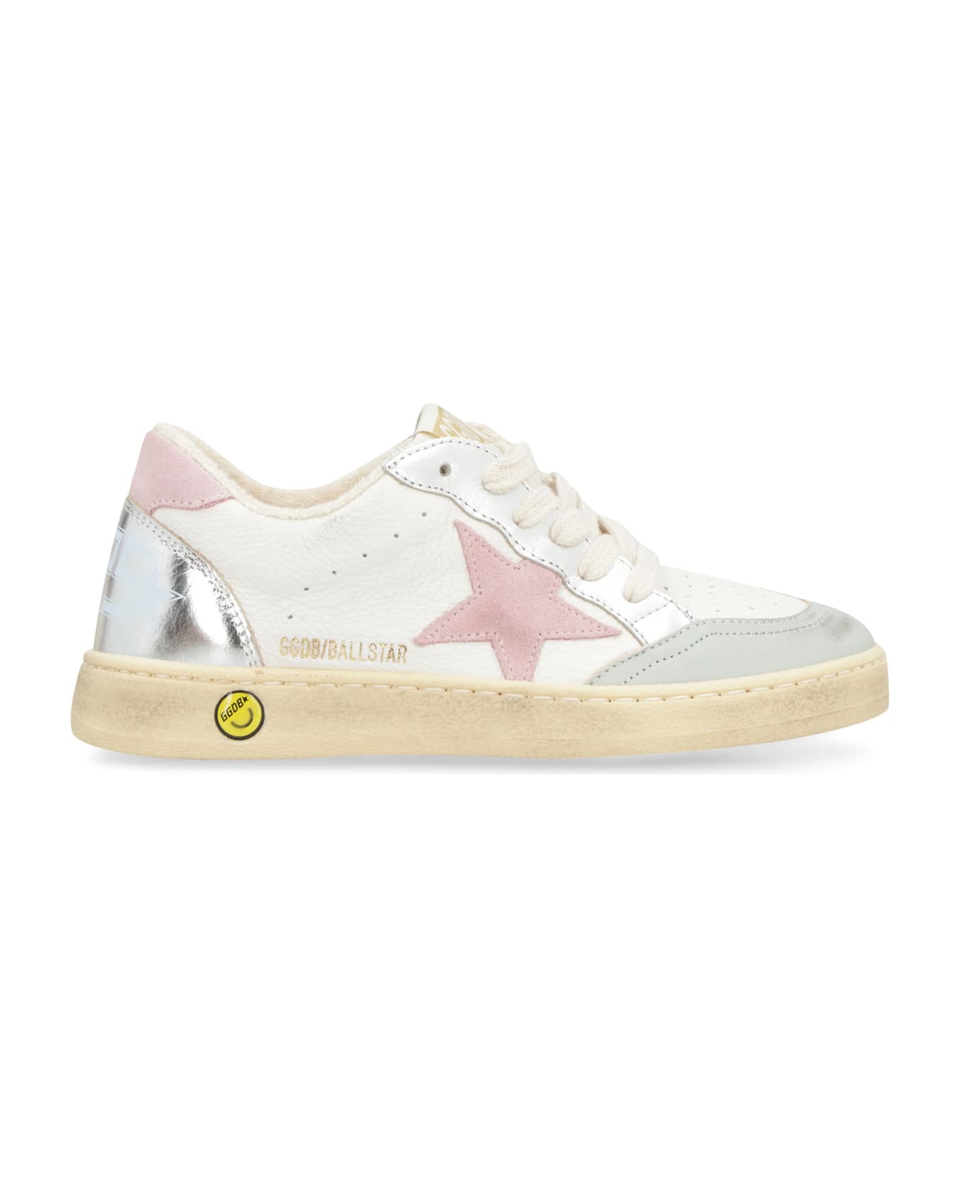 Golden Goose Ball Star Leather Sneakers - White