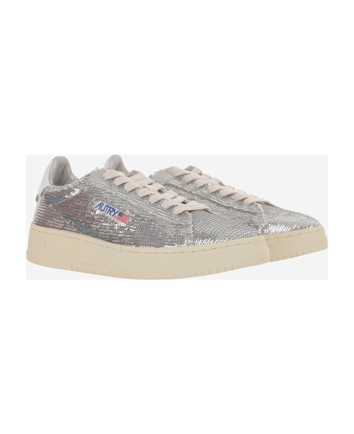 Autry Dallas Low Sparkling Sneakers - Silver スニーカー
