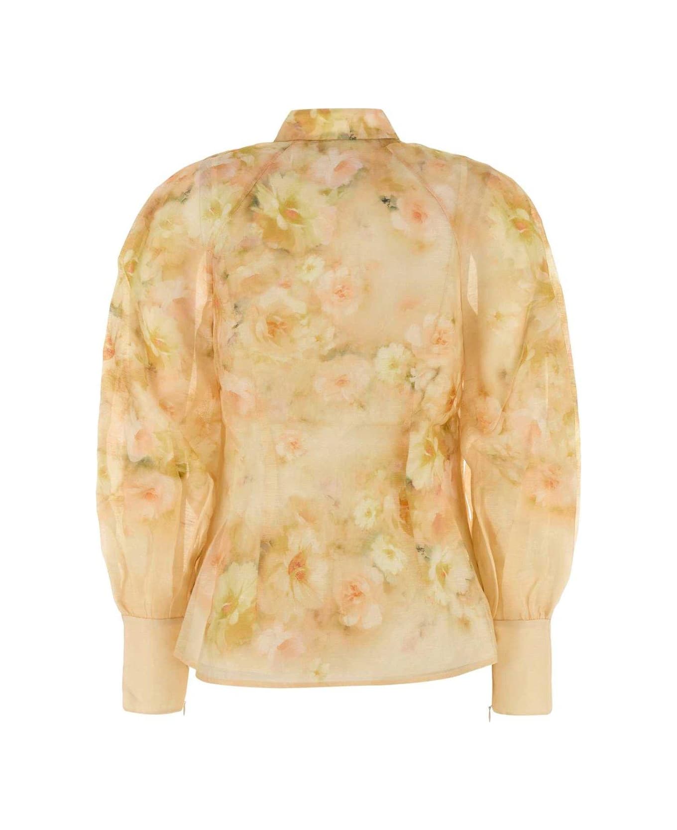 Zimmermann Crush Buttoned Blouse - YELLOWFLORAL