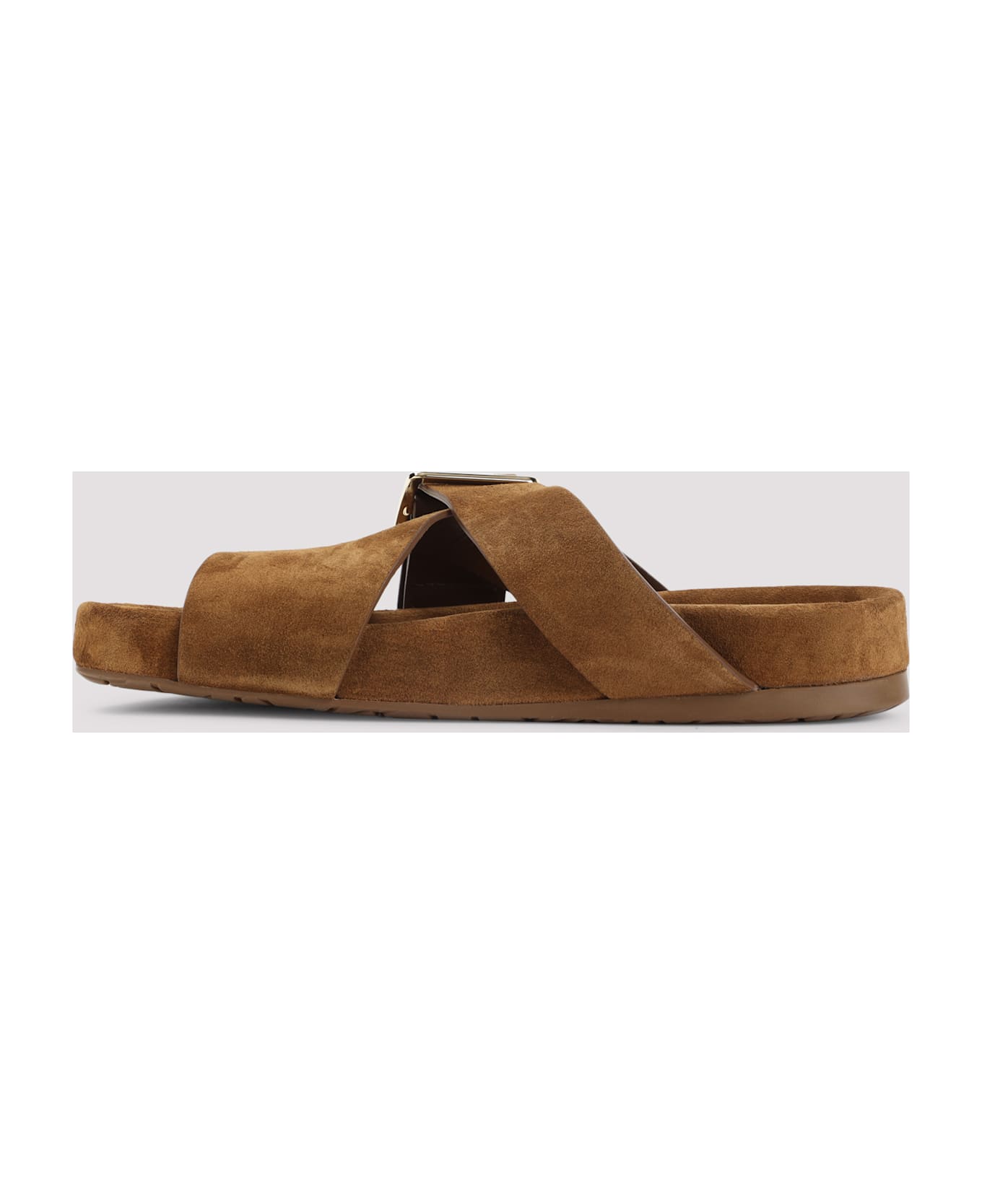 Loewe Ease Bucle Slide Sandals - Brown