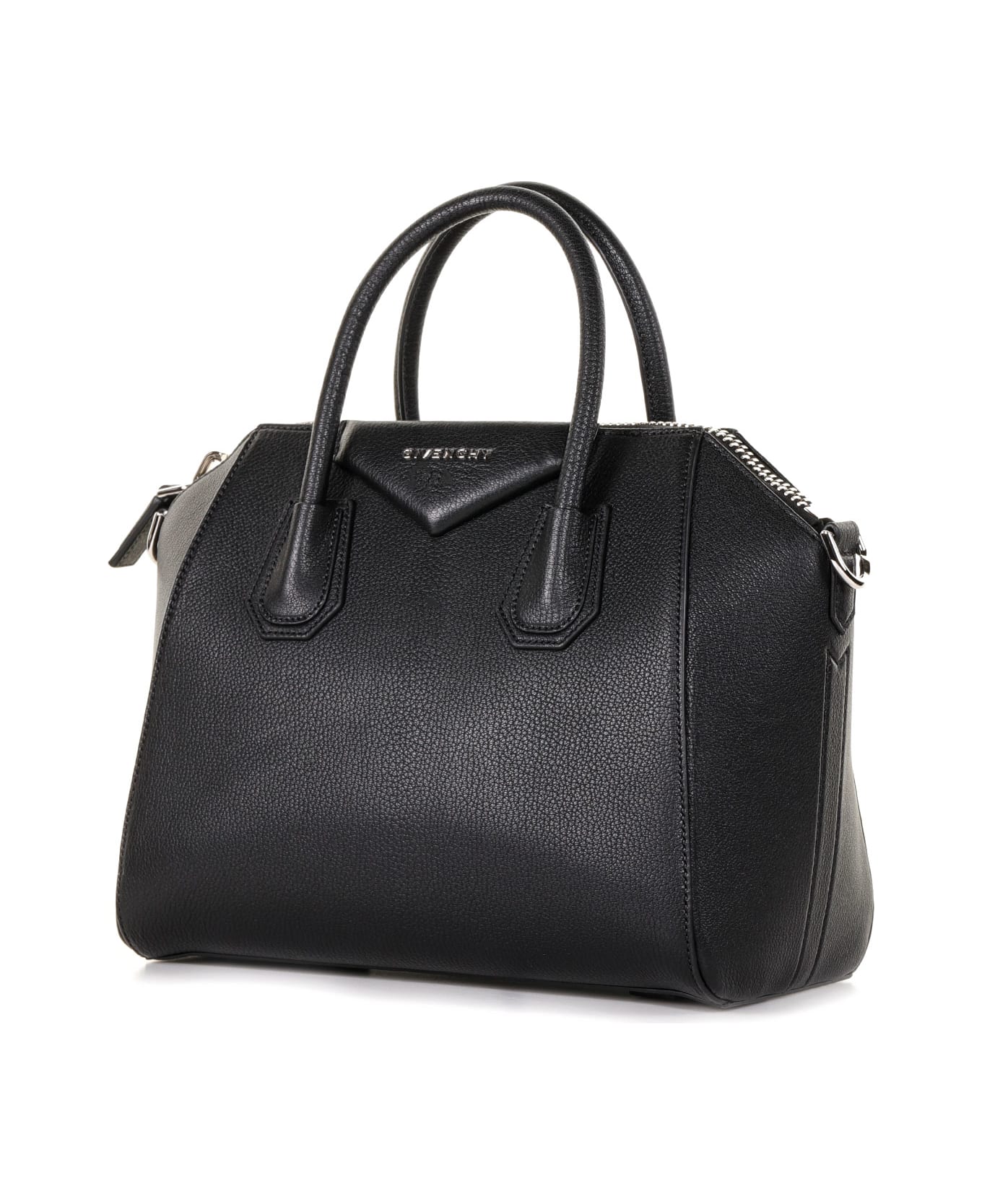 Givenchy Small Antigona Bag With Shoulder Strap - BLACK
