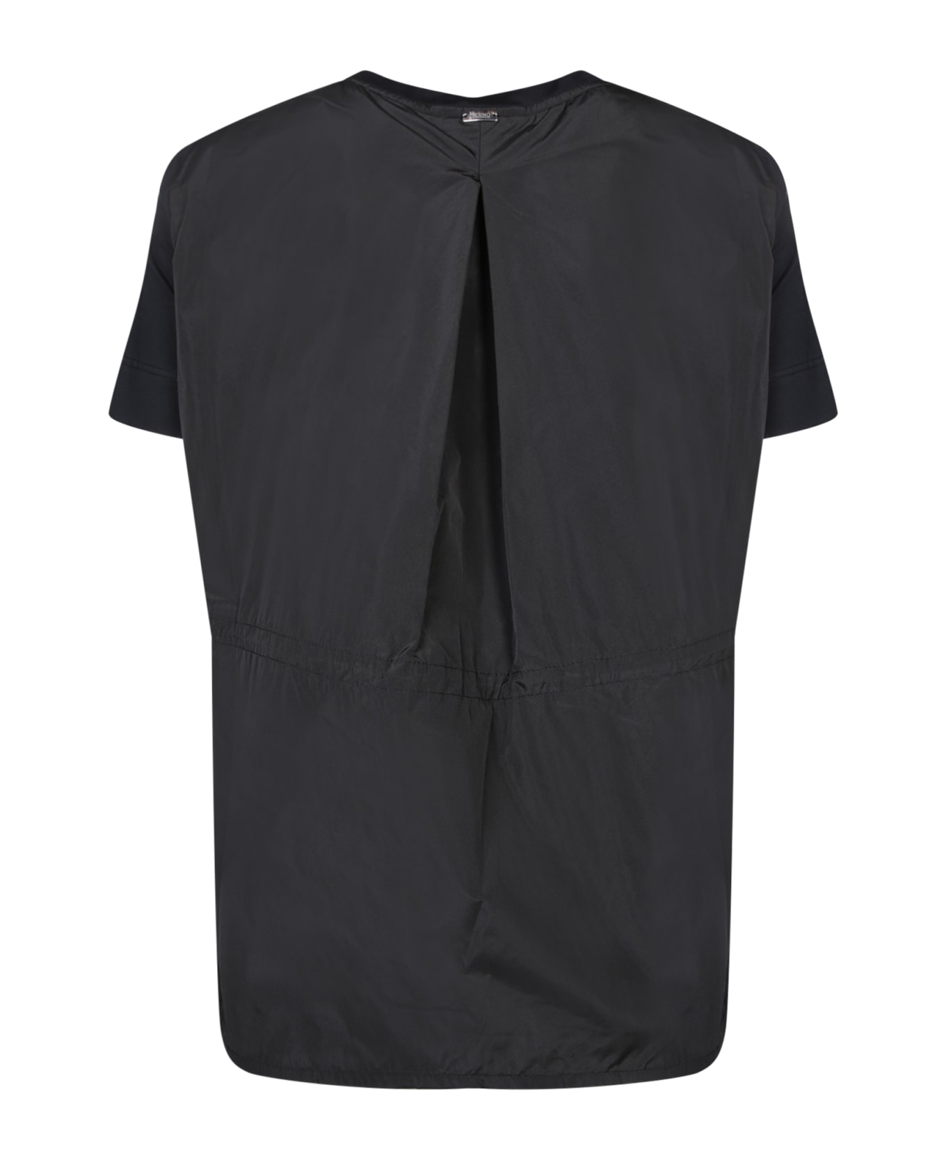 Herno Short Sleeves Black T-shirt - Black Tシャツ