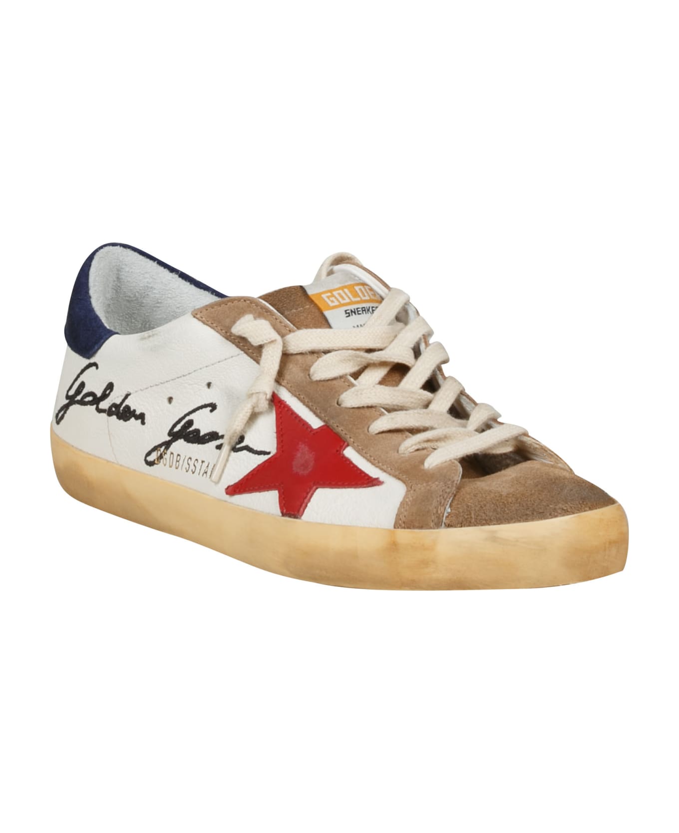 Golden Goose Super-star Classic Sneakers - White/Red