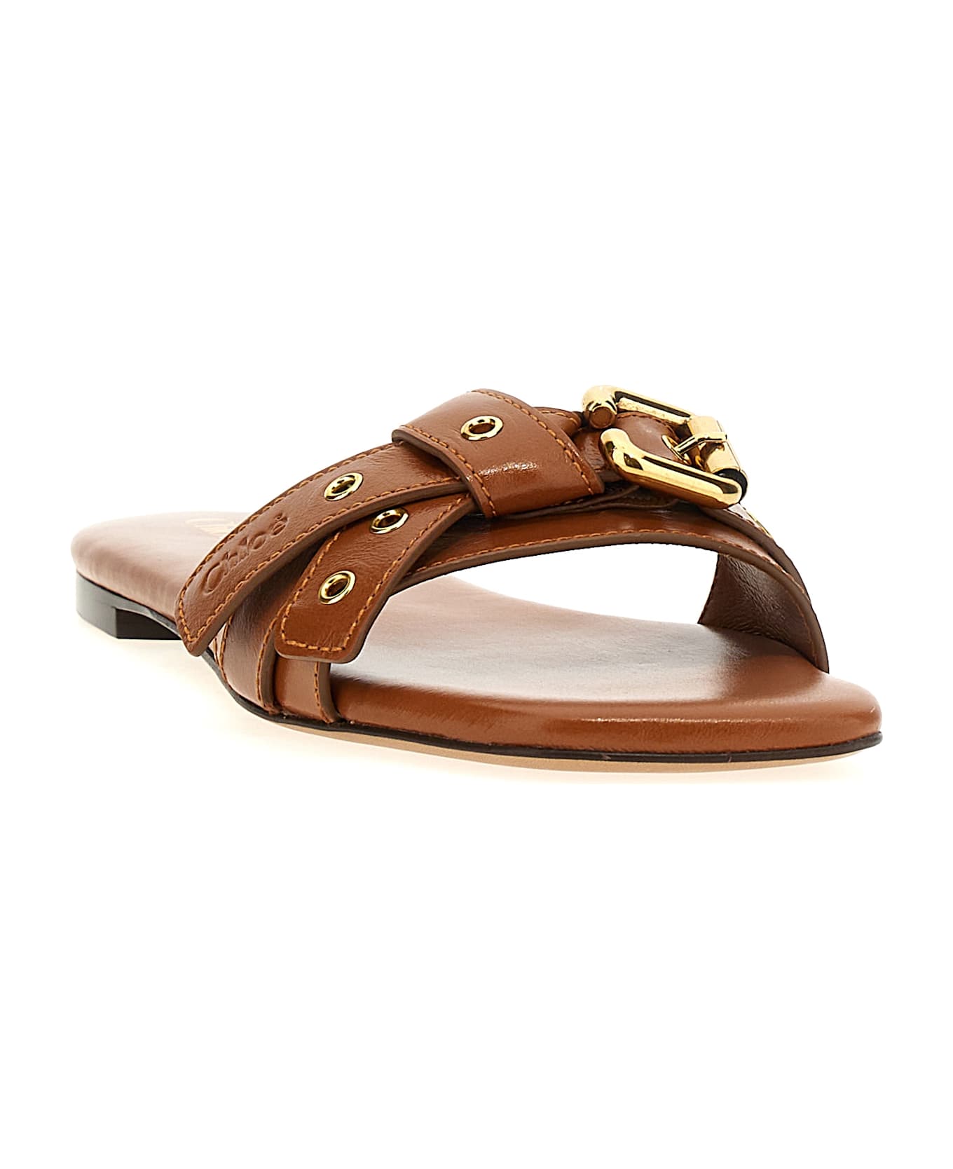 Chloé 'mae' Slides - Brown