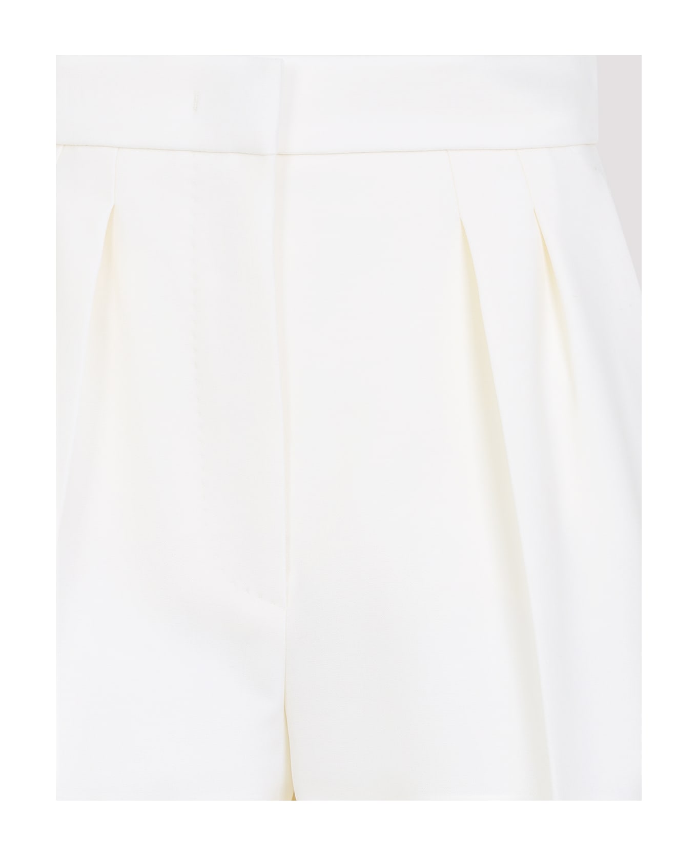Max Mara Zic Wool Bermuda - Bianco