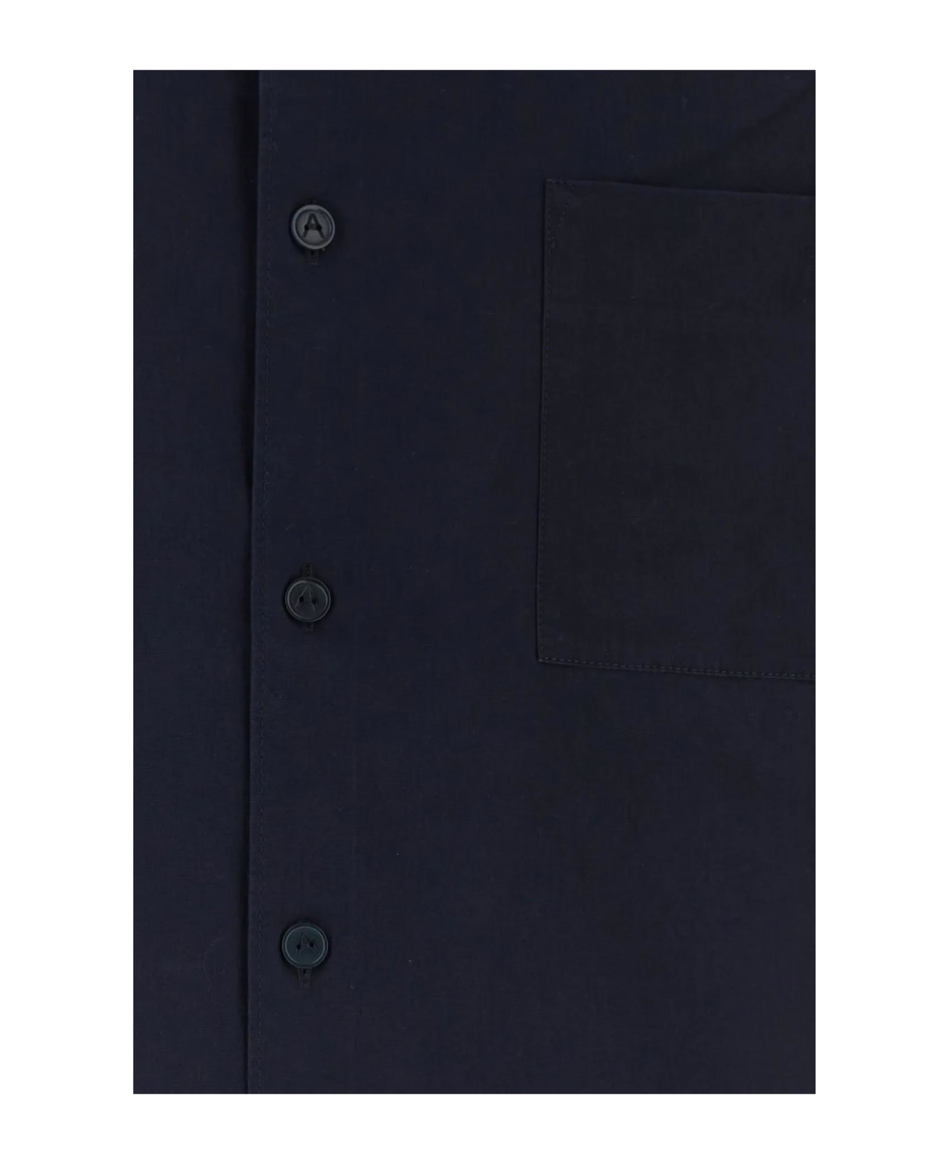 A.P.C. Dark Blue Poplin Ross Shirt - Iak Dark Navy