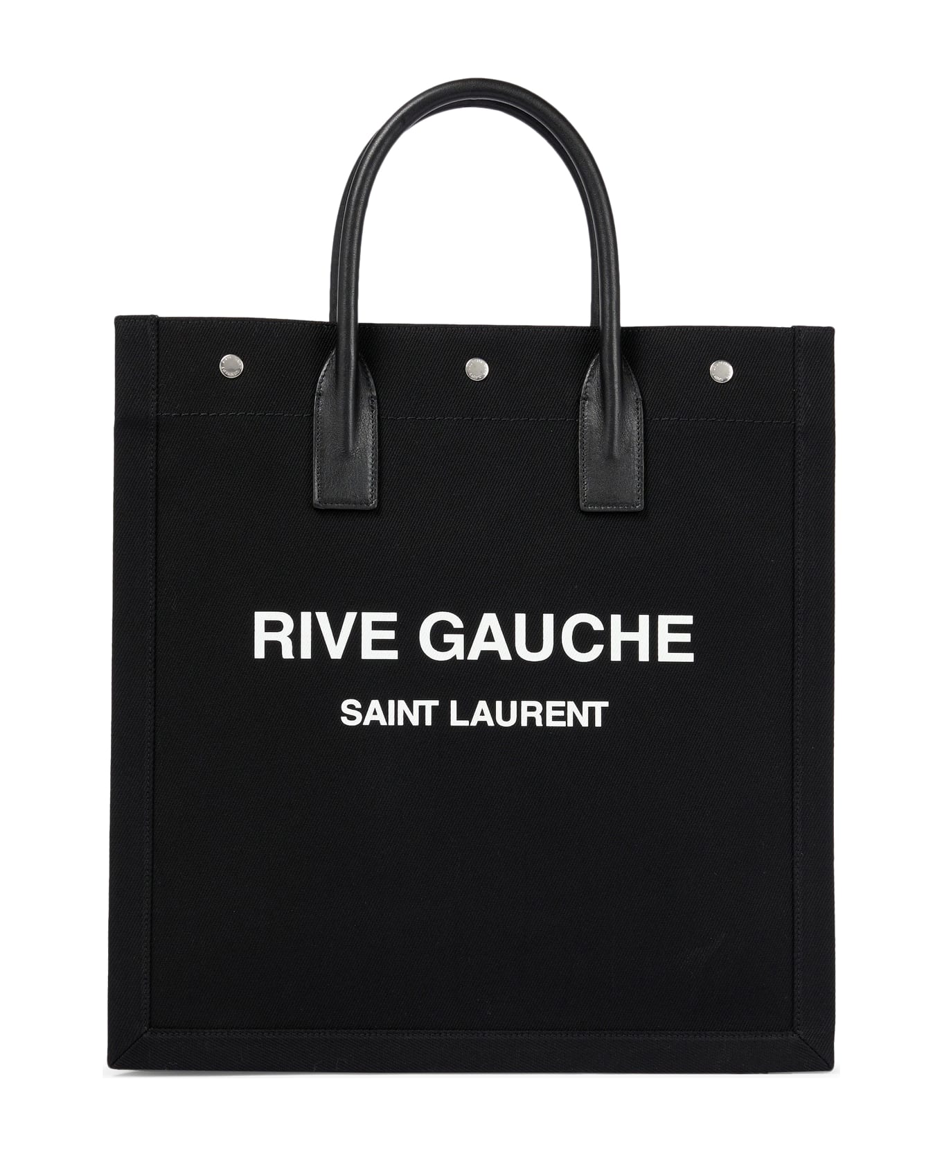 Saint Laurent Ysl Bag N/s Rive Gau - Black White
