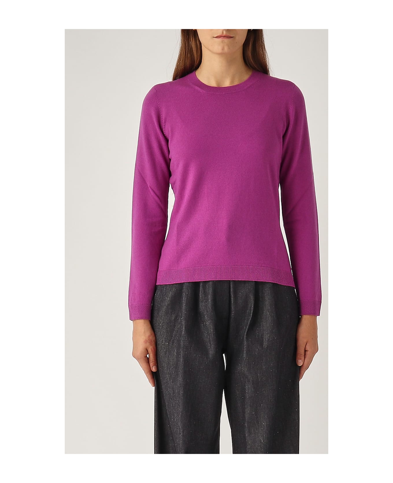 Gran Sasso Wool Sweater - MAGENTA