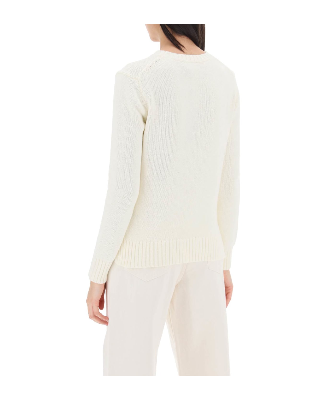 Polo Ralph Lauren Polo Bear Cotton Sweater - PARCHMENT CREAM (White)