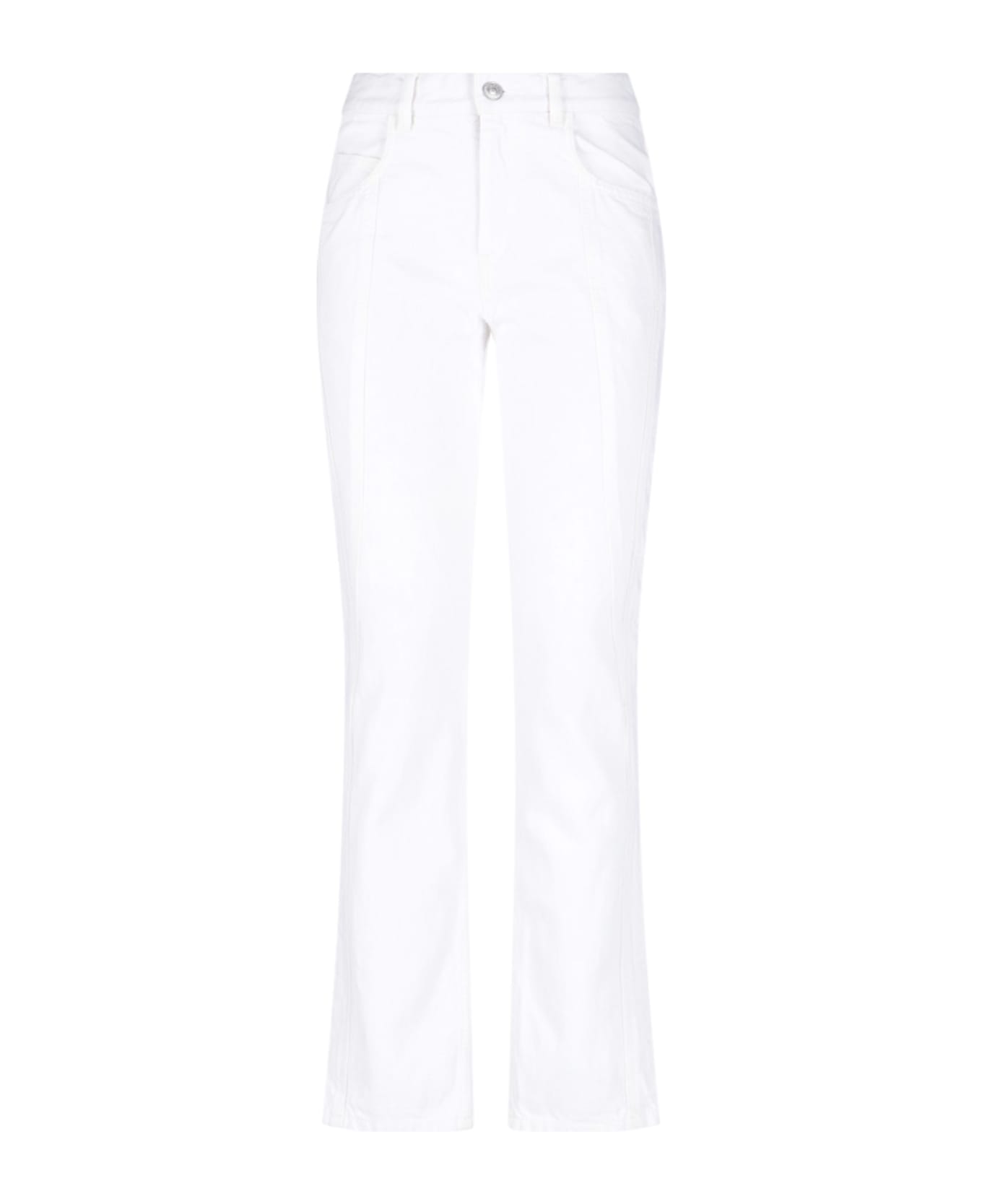 Isabel Marant Slim Fit Jeans - White ボトムス