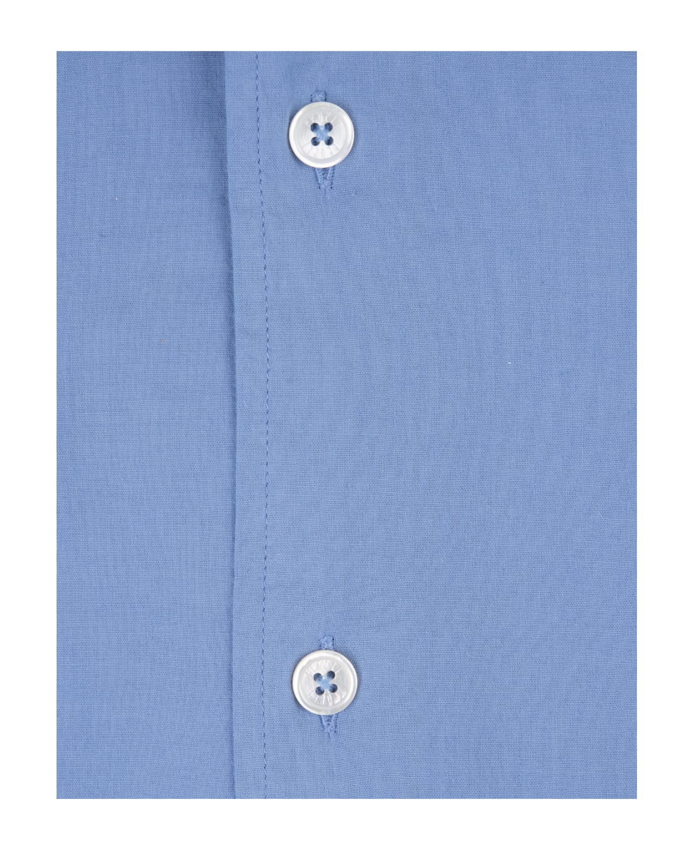 Fedeli Sean Shirt In Sky Blue Panamino - Blue シャツ