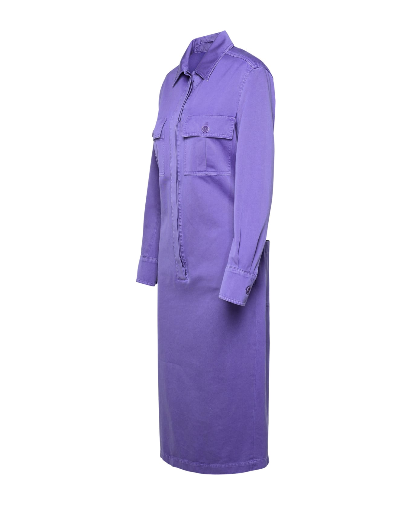 Max Mara 'cennare' Lavender Cotton Dress - Lilla