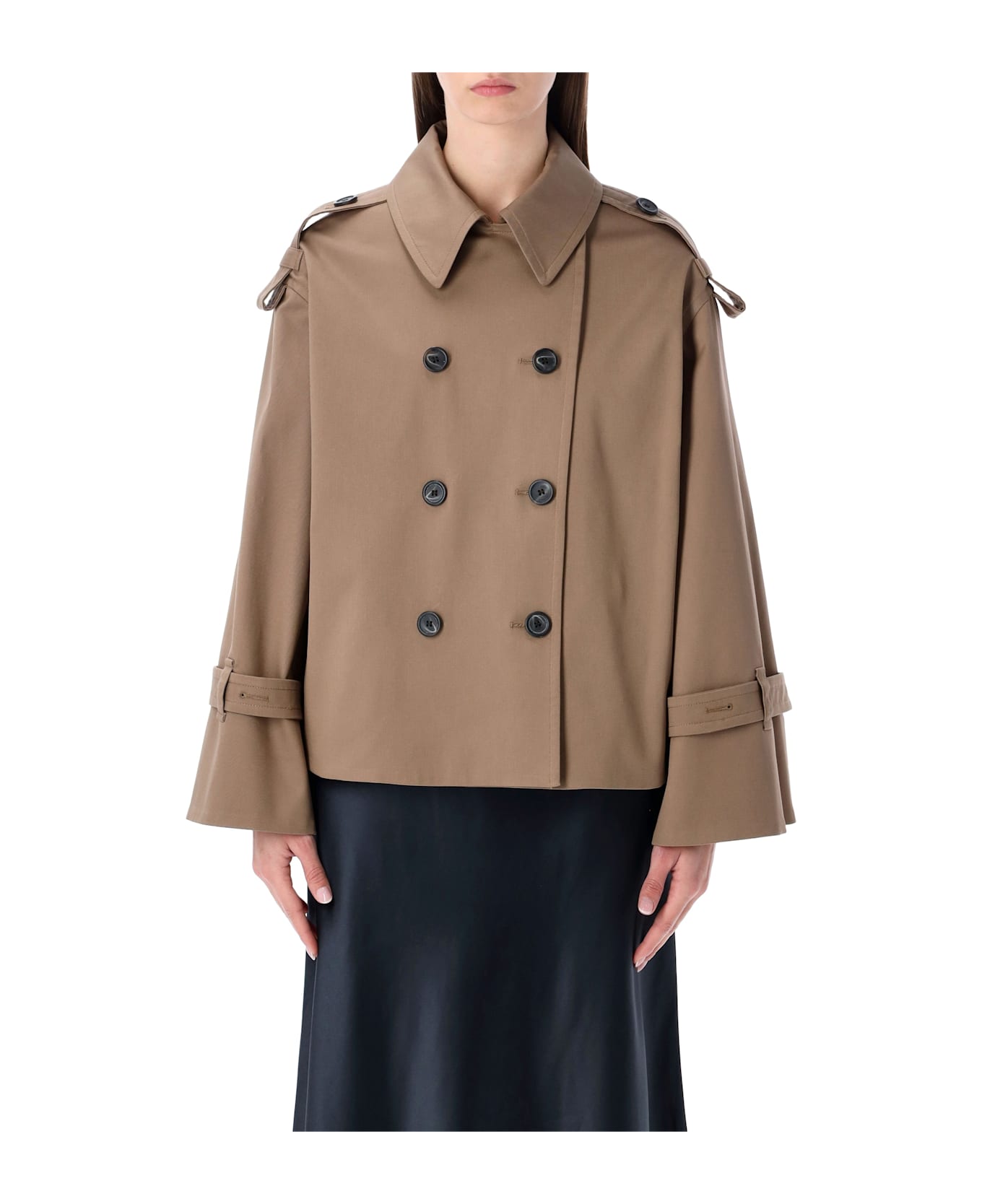 By Malene Birger Alisandra Oversized Trench Jacket - FOSSIL BEIGE