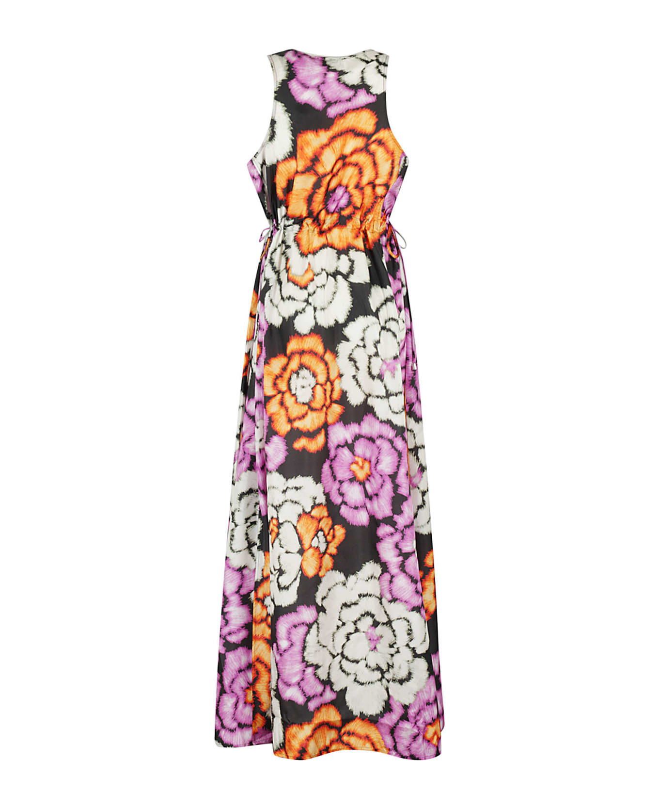 Essentiel Antwerp Flowers Silk Maxi Length Dress - Bl