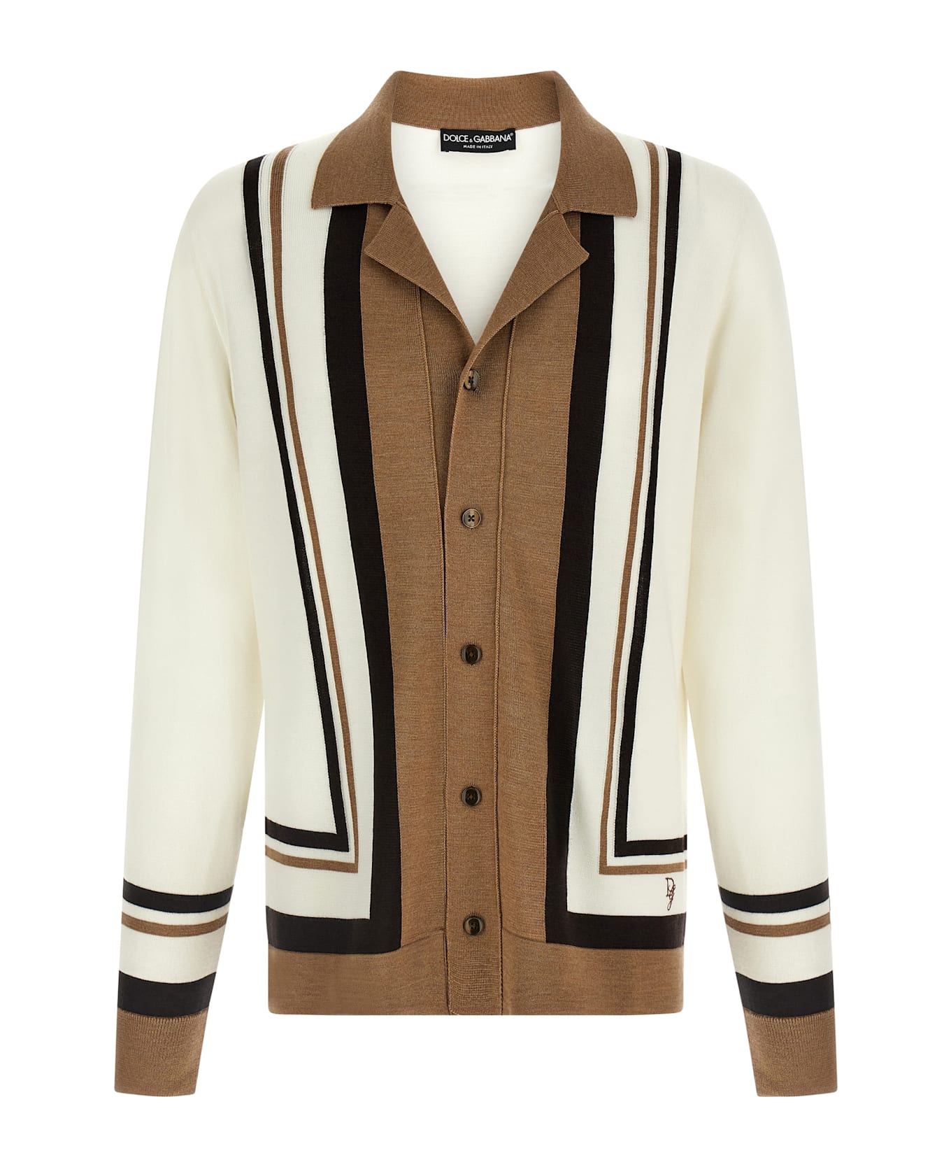 Dolce & Gabbana Logo Embroidery Cardigan - Multicolor