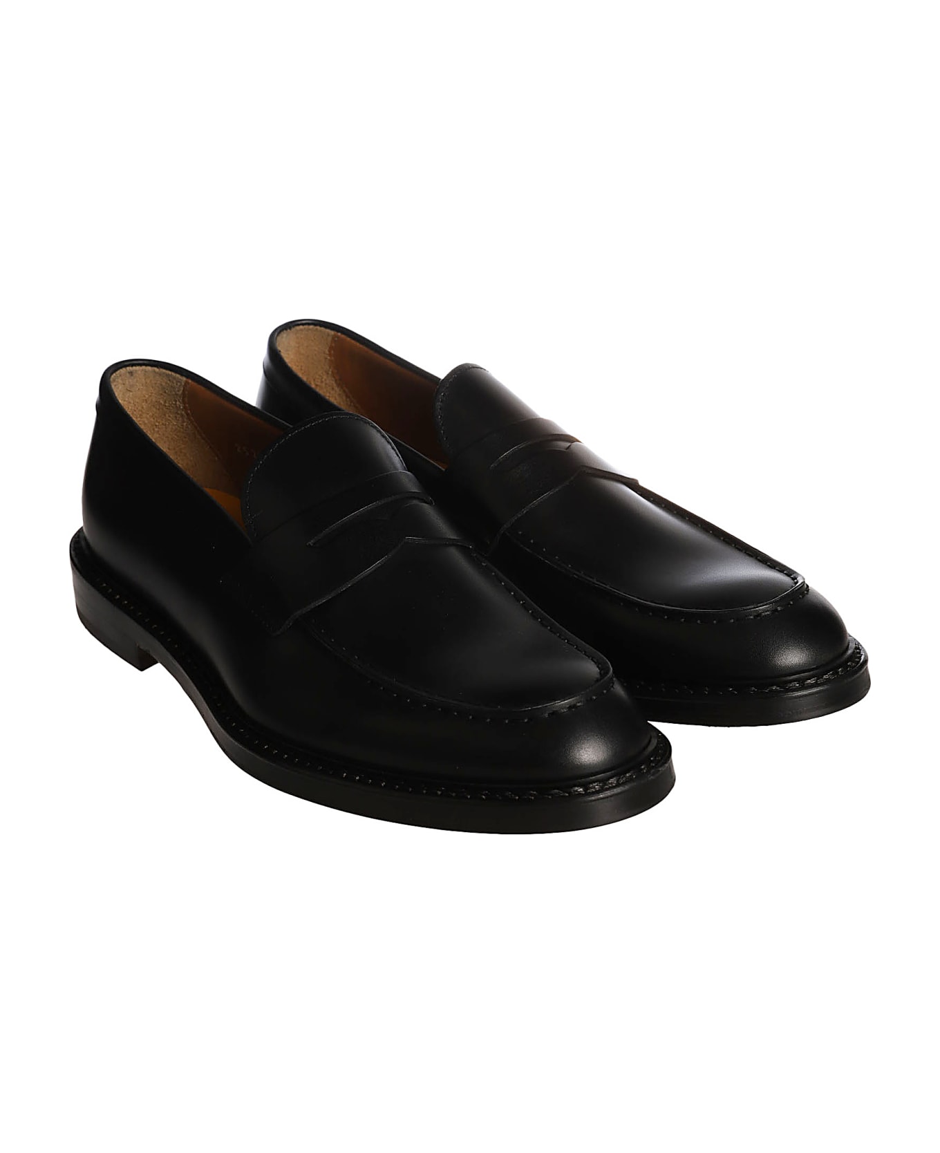 Doucal's Penny Loafers - Nero/fondo Nero