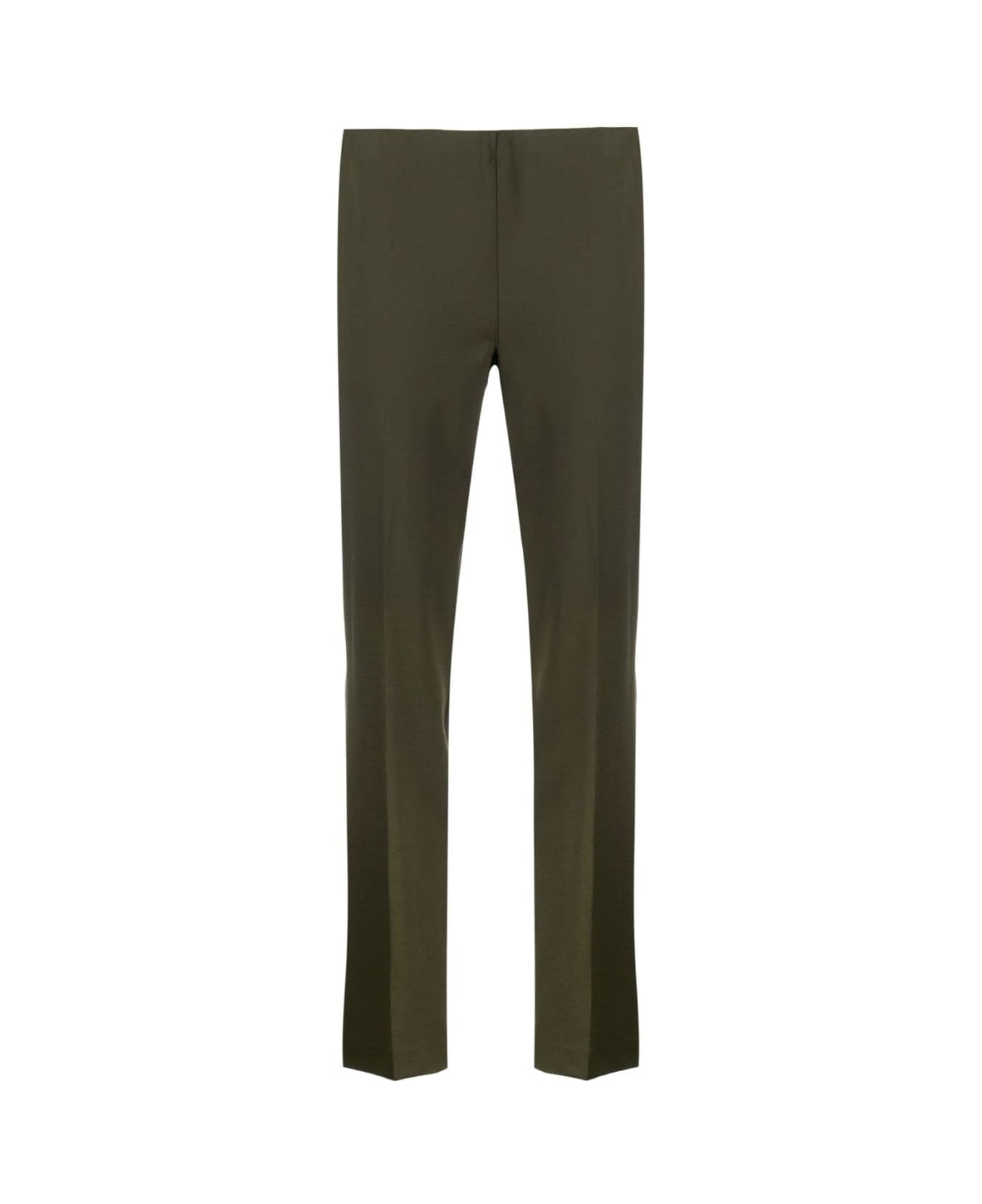 Parosh Elastic Waist Trousers - Olive Green