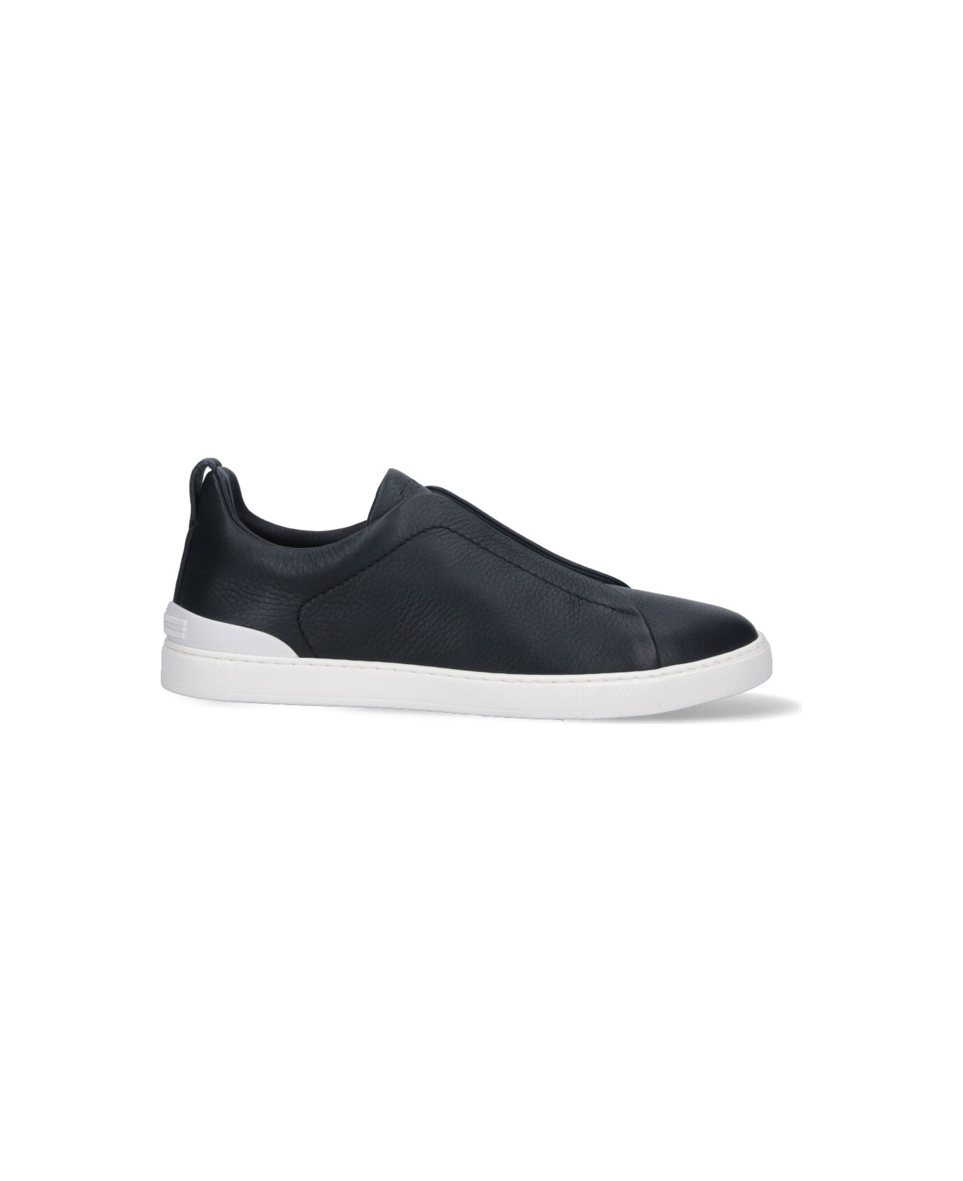 Zegna "triple Stitch " Low-top Sneakers - Blue