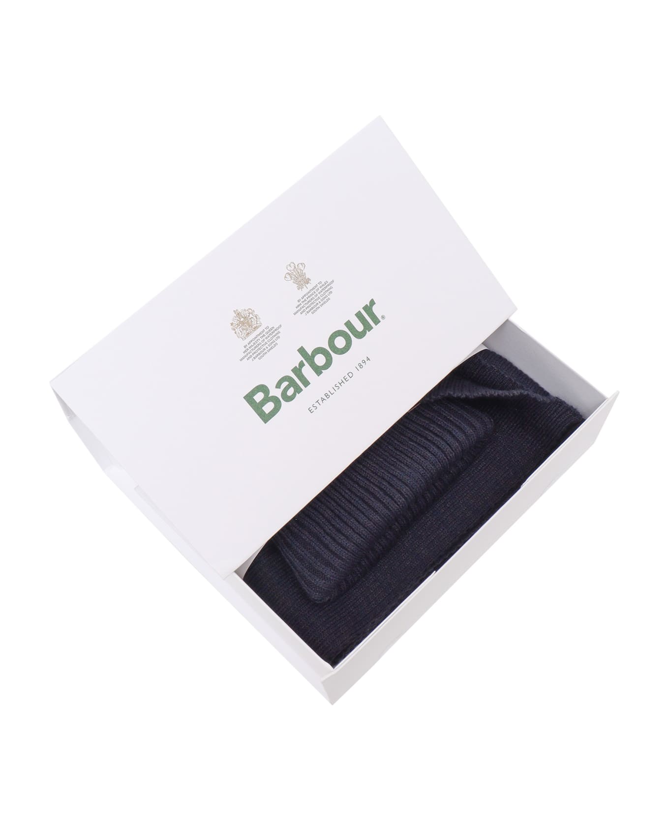 Barbour Scarf And Beanie Set - BLUE