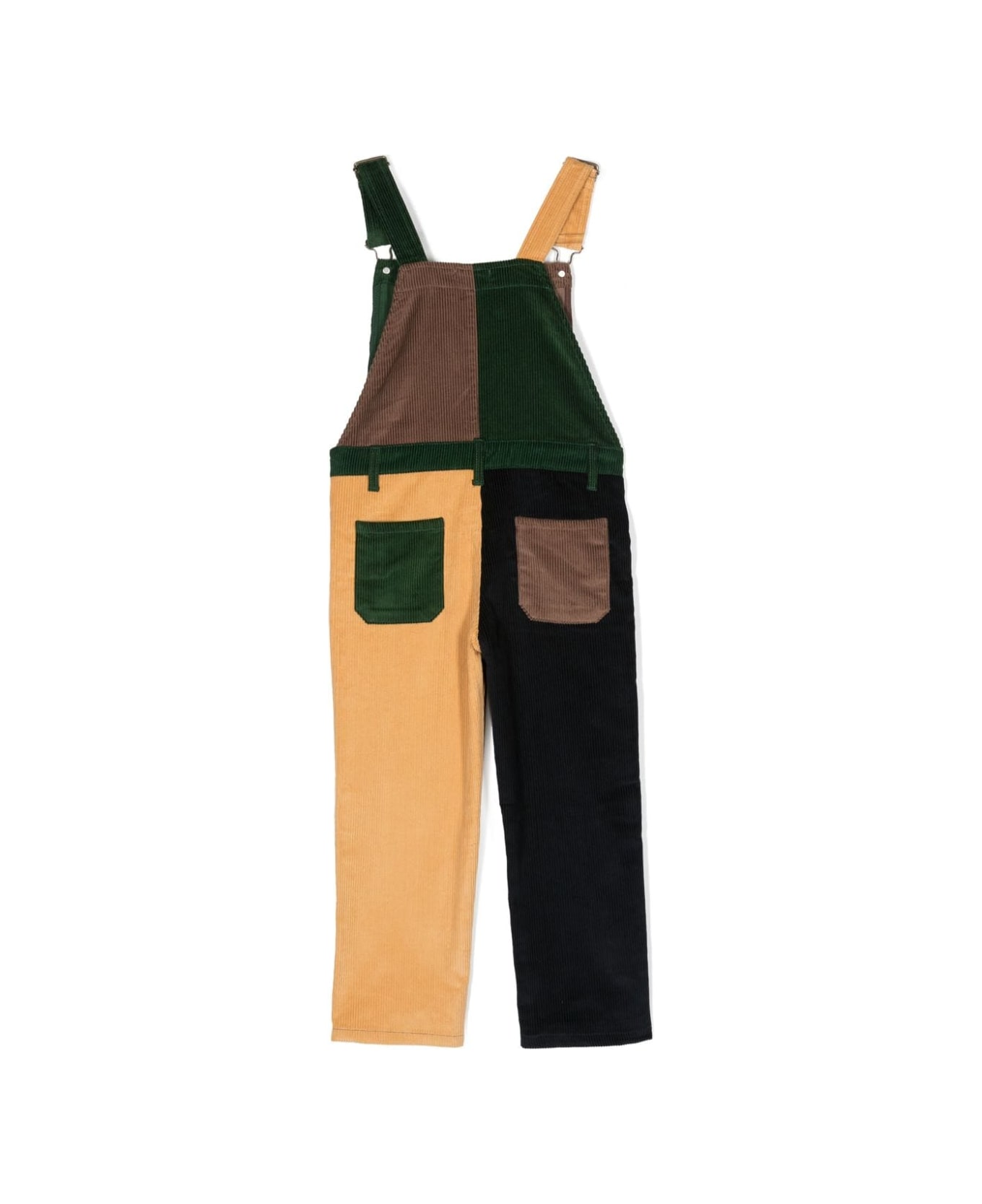 Bobo Choses Multicolor Dungarees For Kids With Logo - Multicolor コート＆ジャケット