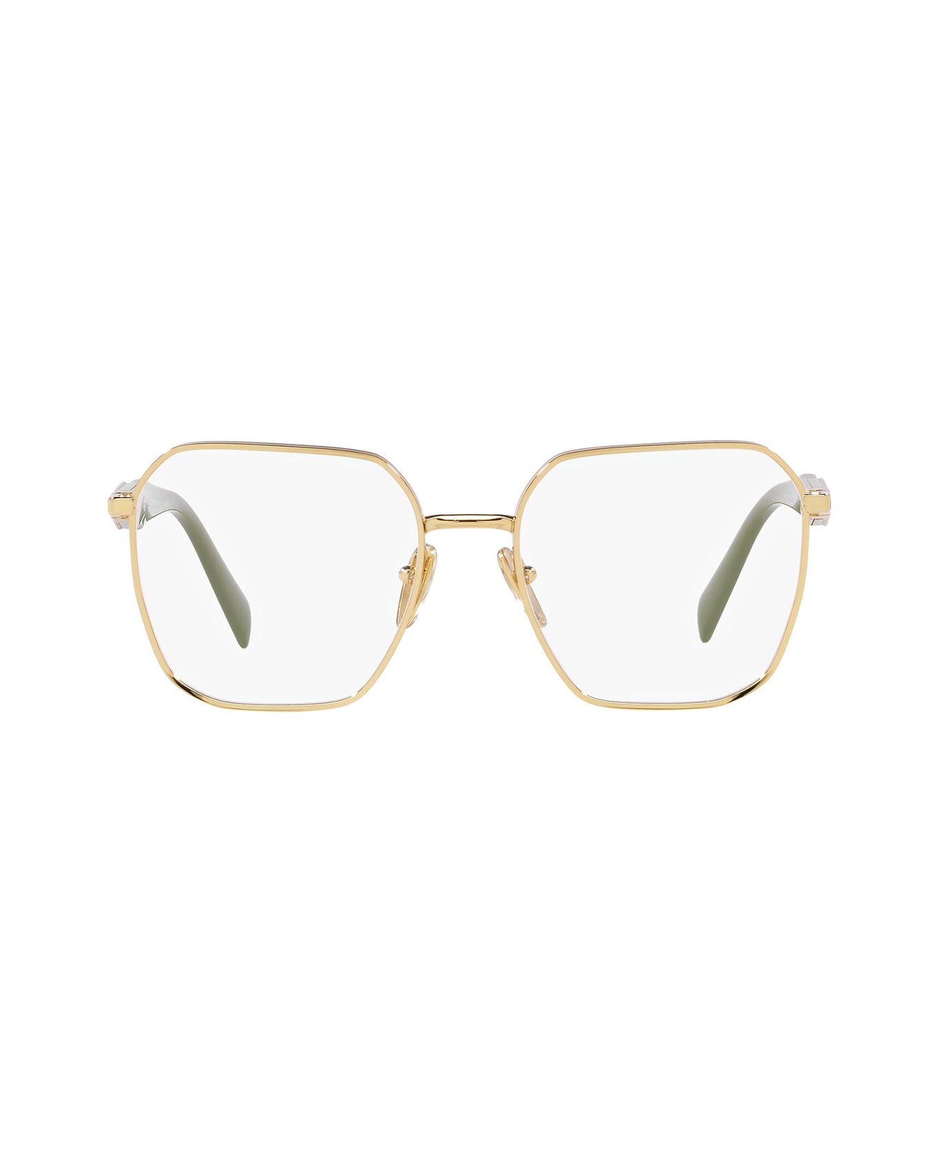 Prada Eyewear Pr 56zv Gold Glasses - Gold