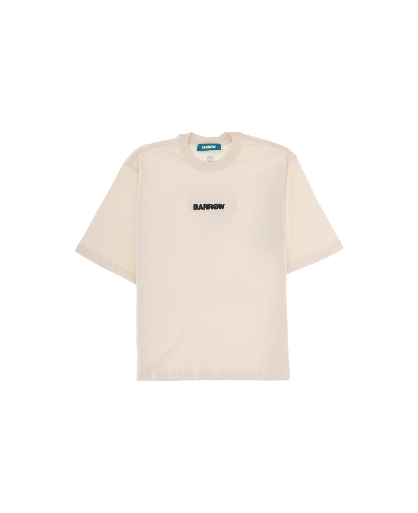 Barrow T-shirt With Print - Crema