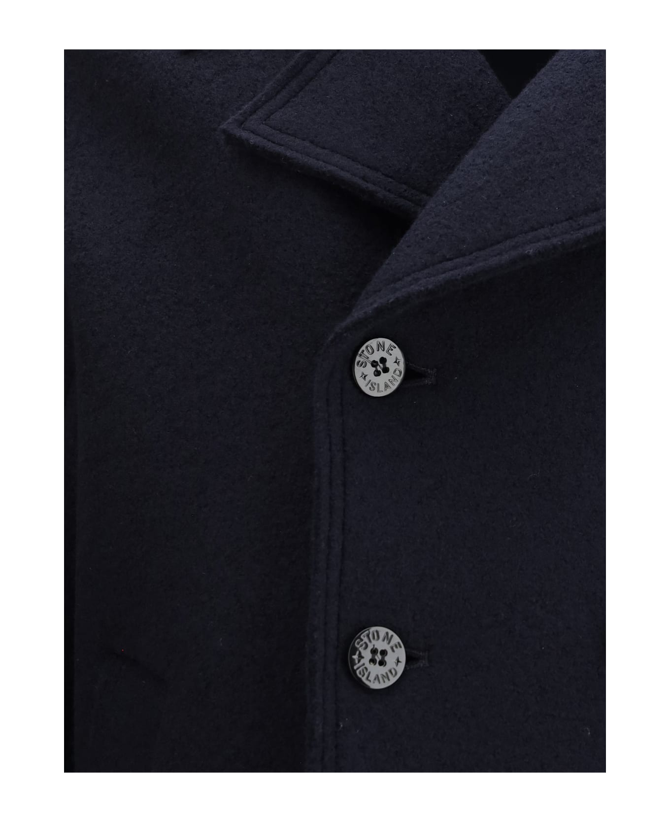Stone Island Wool Felt Coat