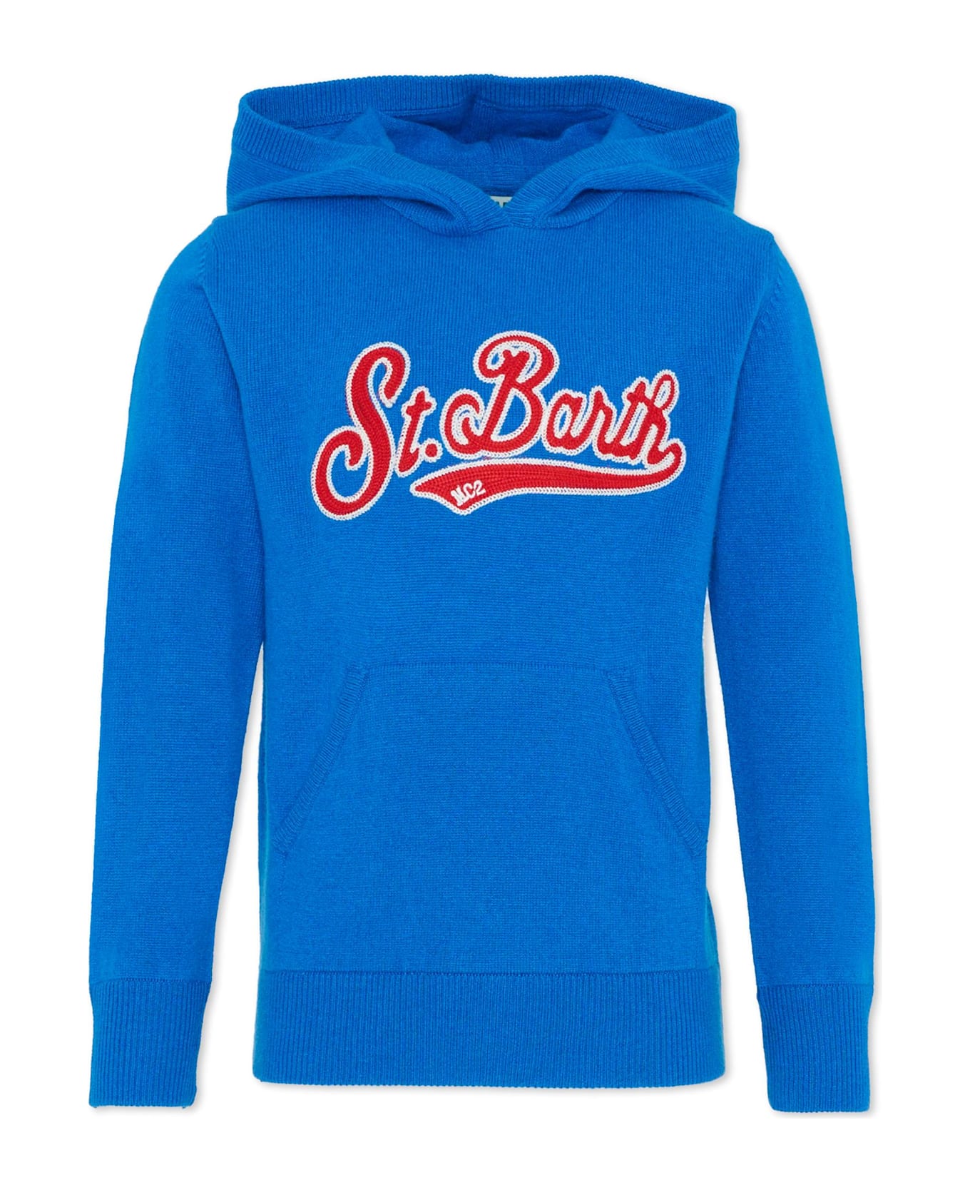 MC2 Saint Barth Blue Sweater For Boy With Logo - Blue