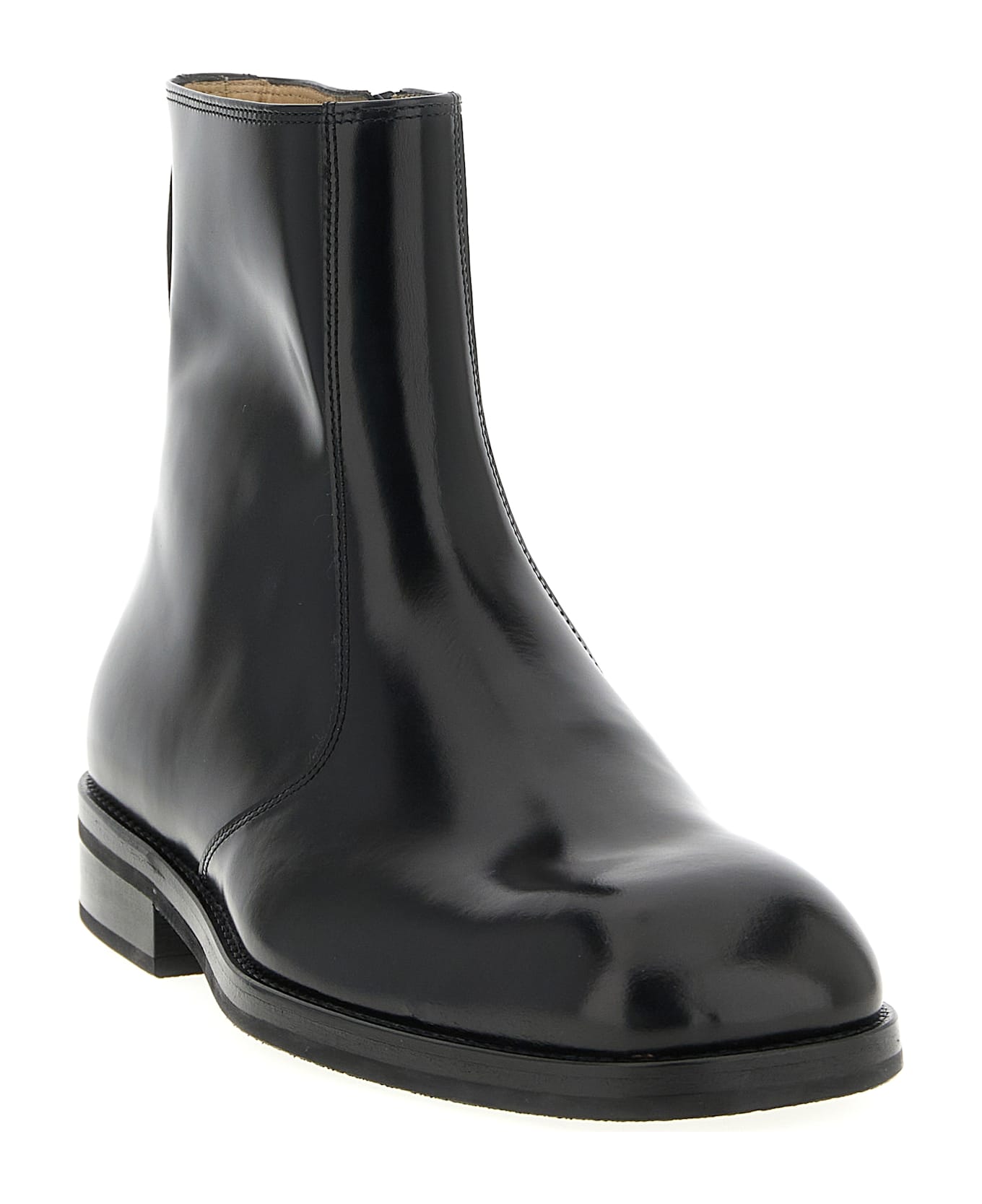 Lemaire Leather Ankle Boots - Black  
