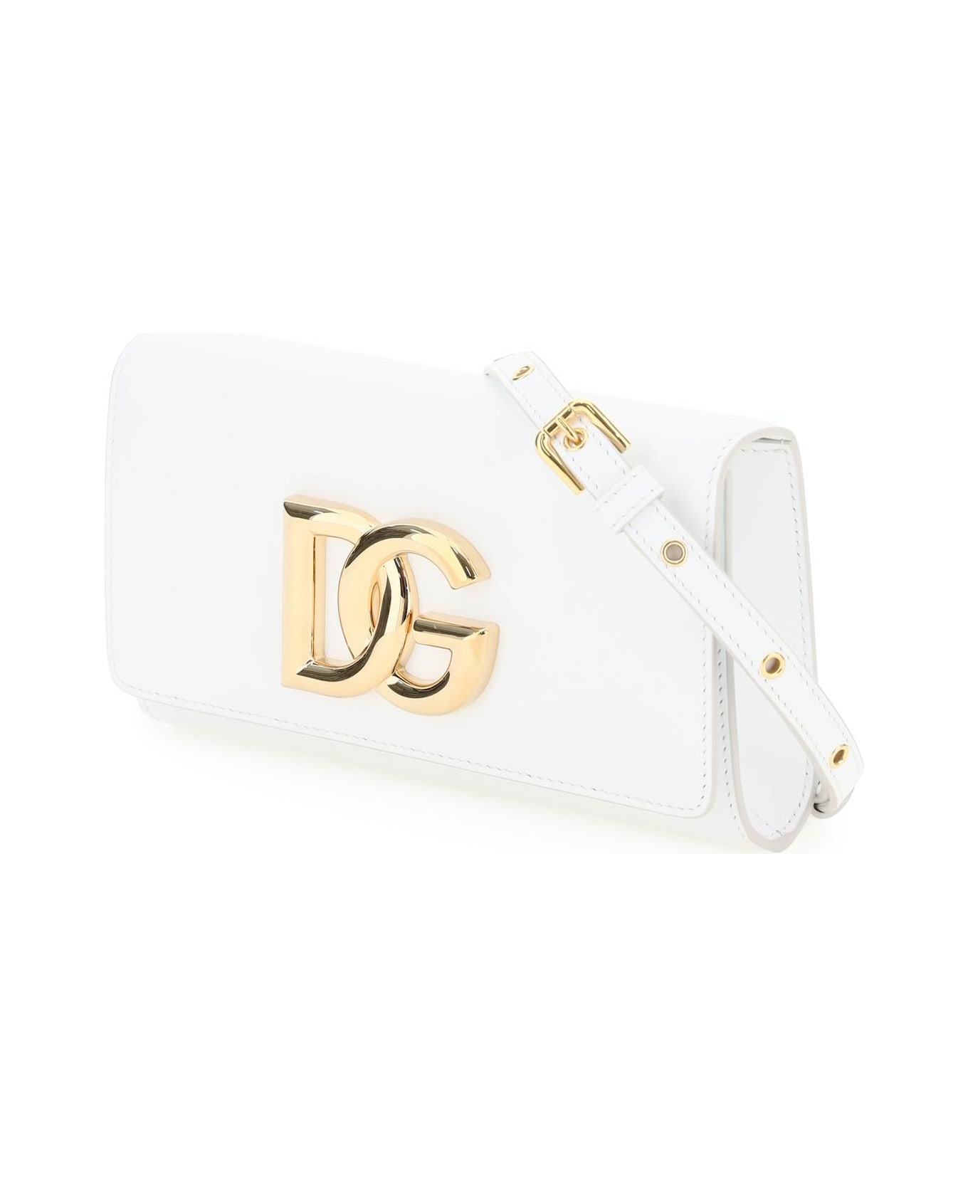 Dolce 
Gabbana Leather Clutch - Bianco Ottico