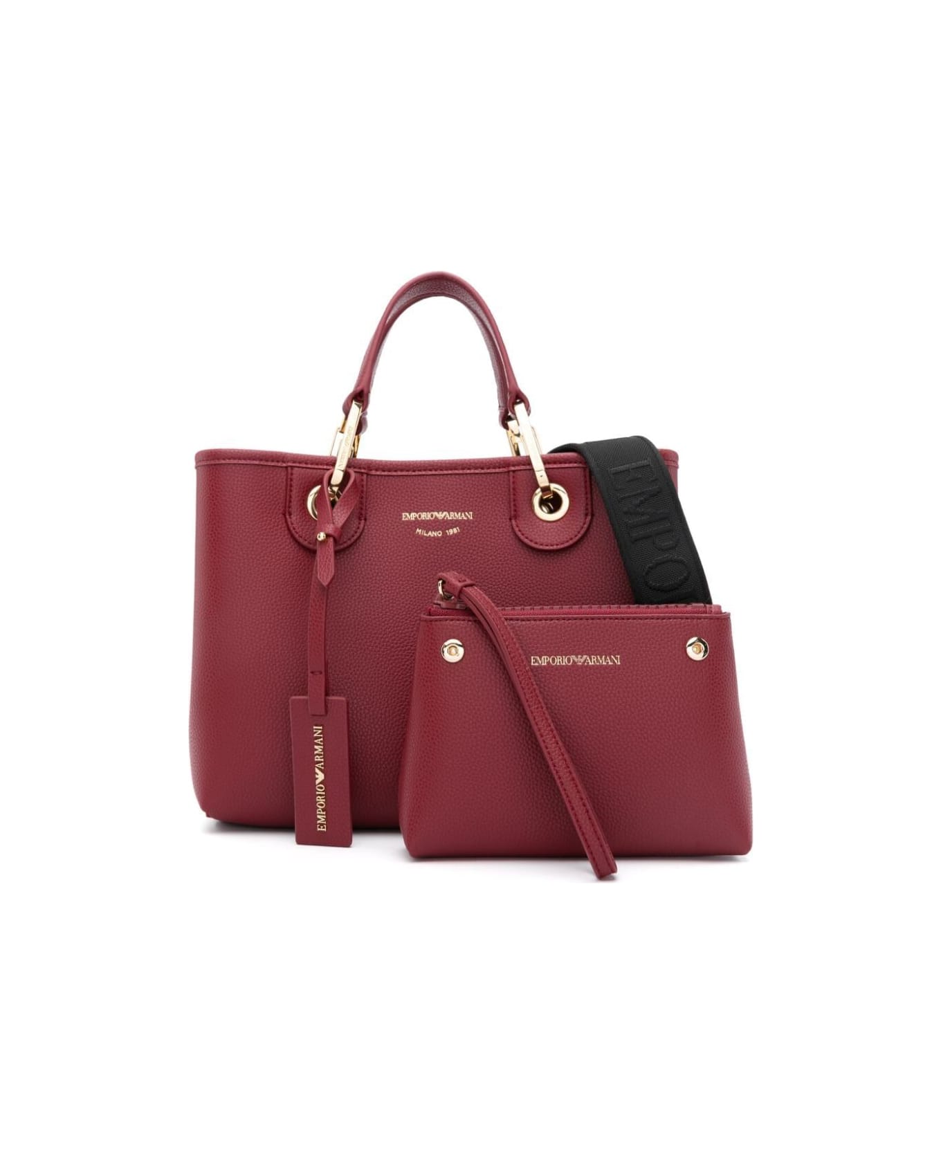 Emporio Armani Shopping Bag - Wine Storm