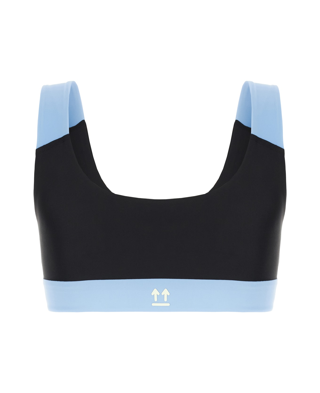 Off-White Sporty Bra - BLACK LIGHT BLUE