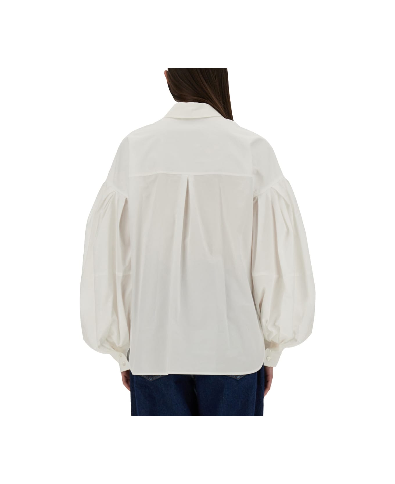 Nina Ricci Shirt With "cocoon" Sleeves - WHITE
