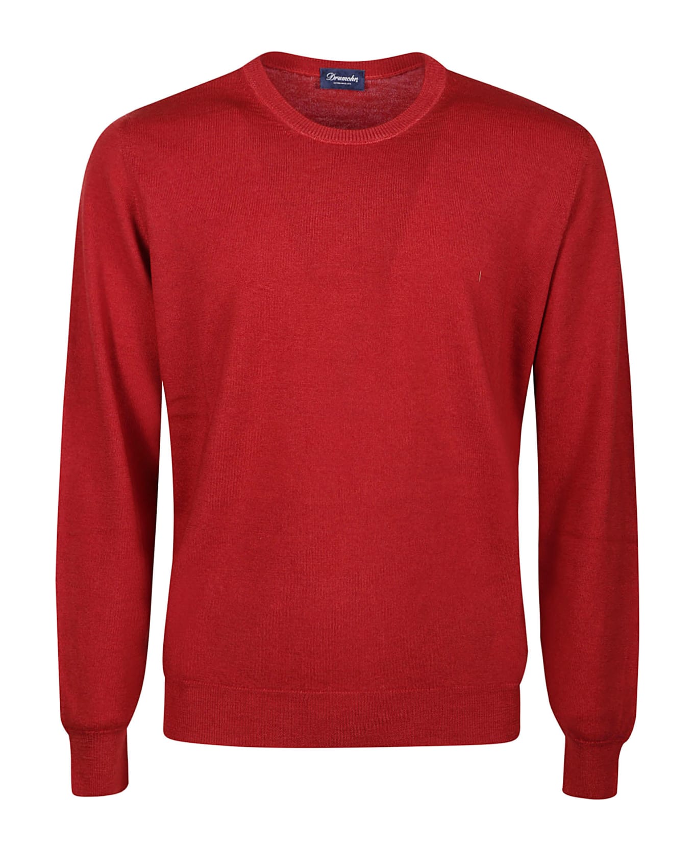 Drumohr Long Sleeve Shaved Sweater - Rosso ニットウェア