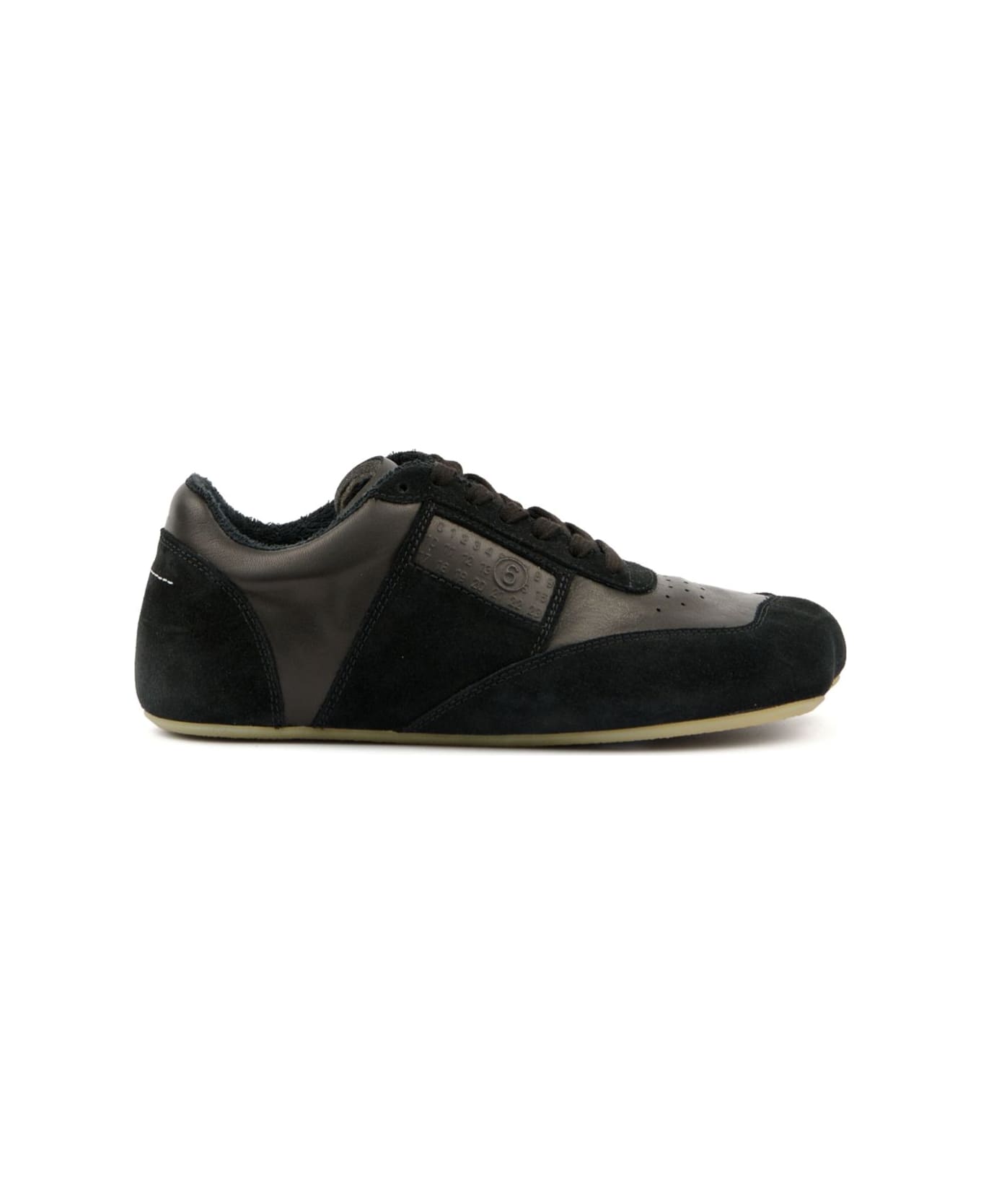 MM6 Maison Margiela Anatomic Leather Sneakers - Black