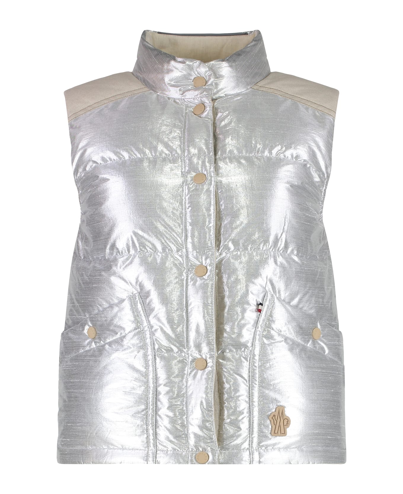 Moncler Grenoble Pinchot Padded Bodywarmer - Silver