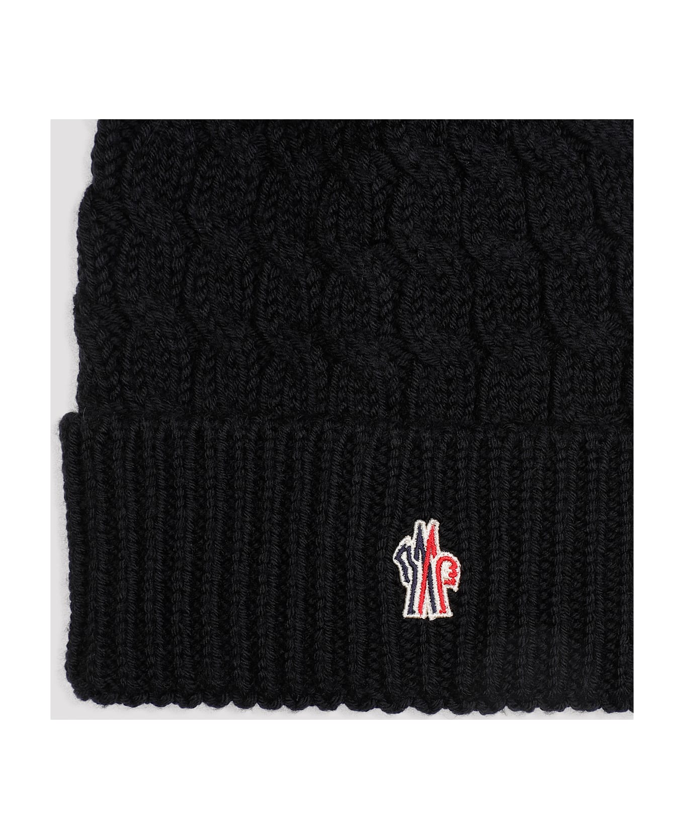 Moncler Grenoble Virgin Wool Hat - Black