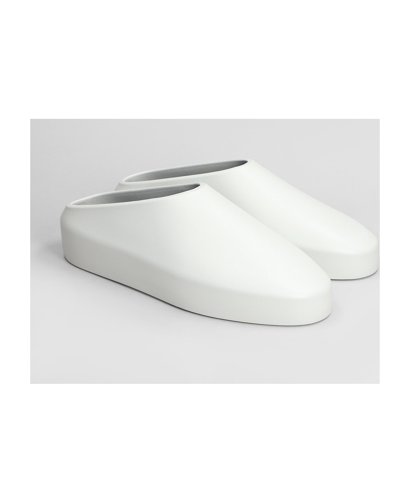 Fear of God California Slipper-mule In Grey Rubber/plasic - grey