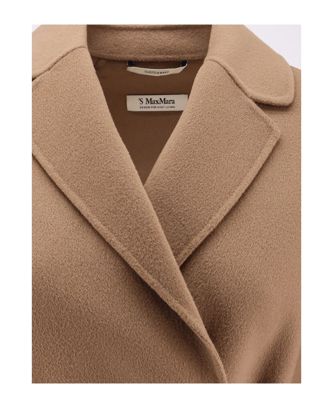 Max Mara Arona Virgin Wool Coat - Camel
