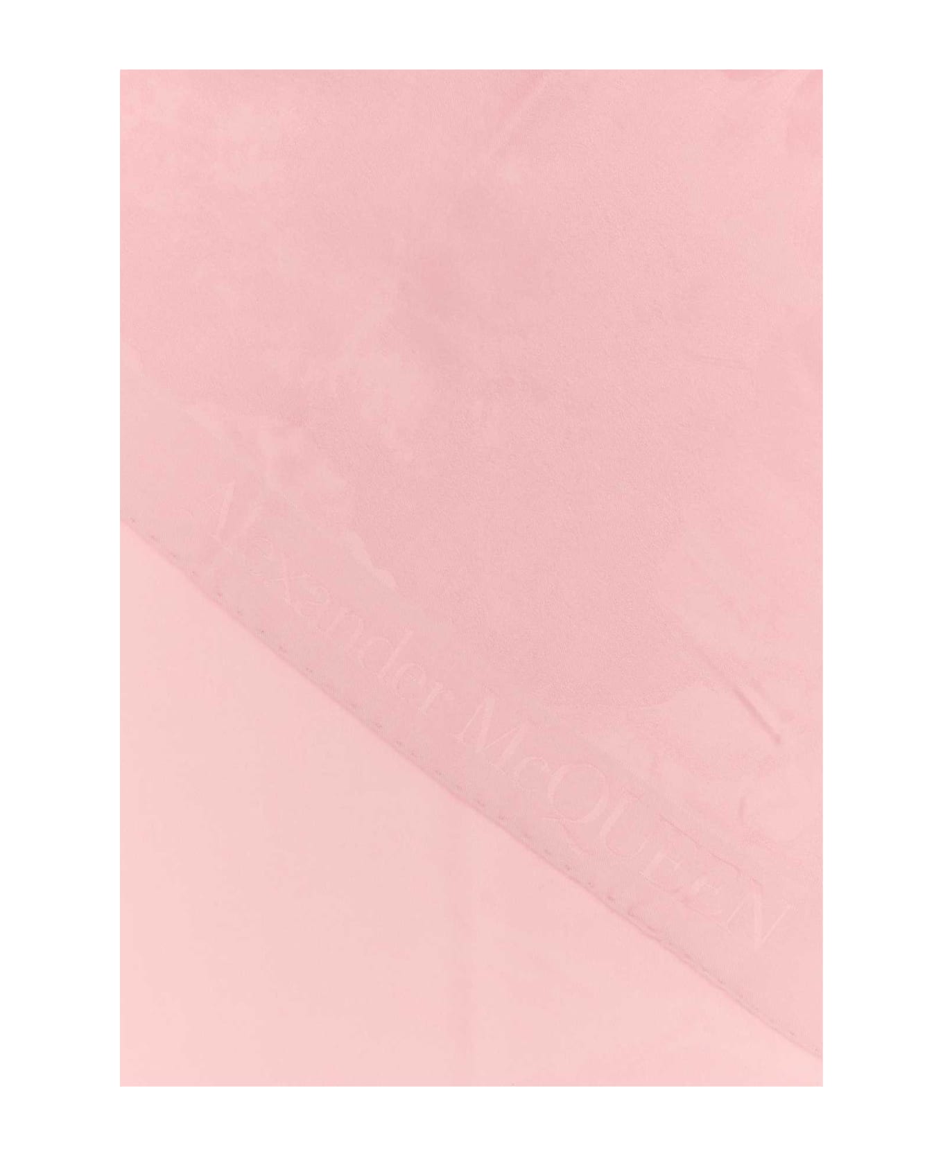 Alexander McQueen Pink Silk Foulard - PINK