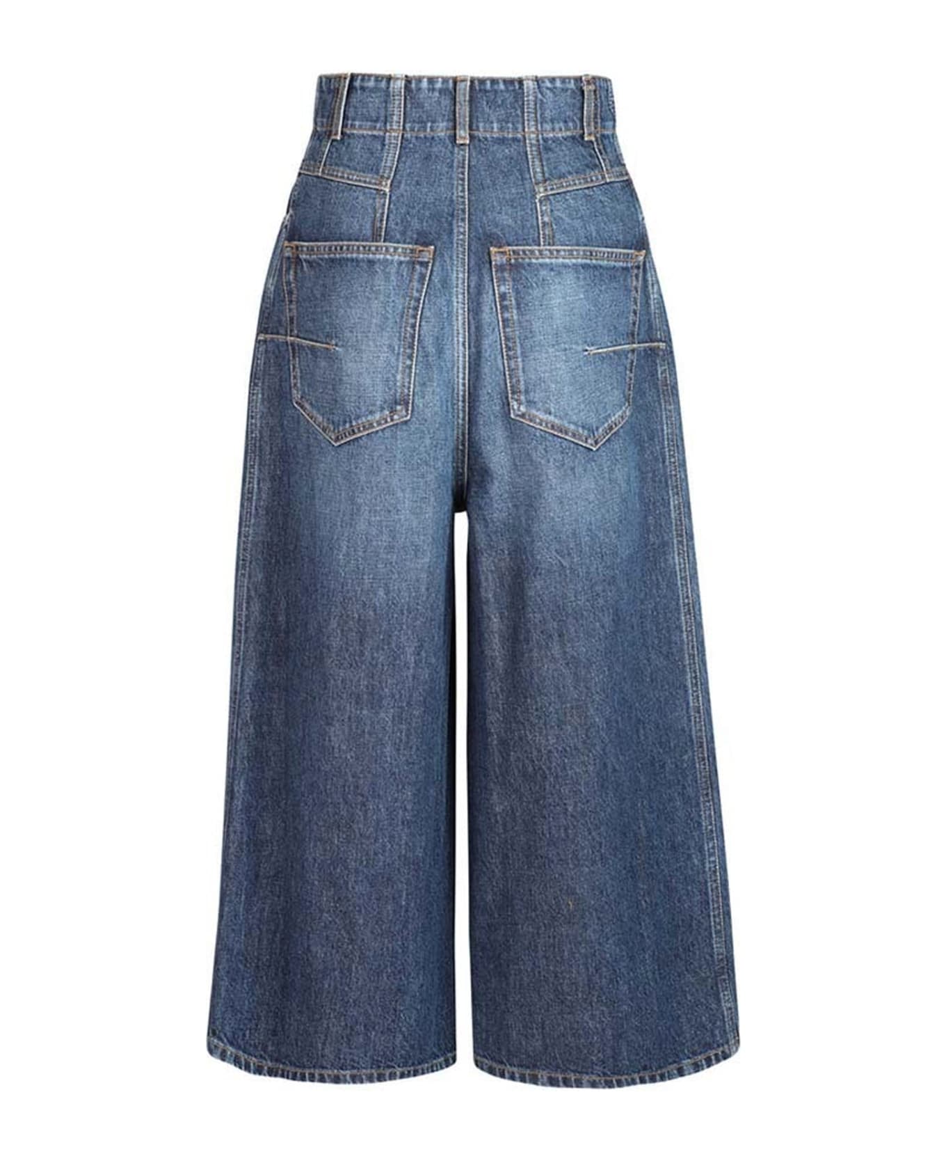 Dior Wide-leg Denim Jeans - Blue