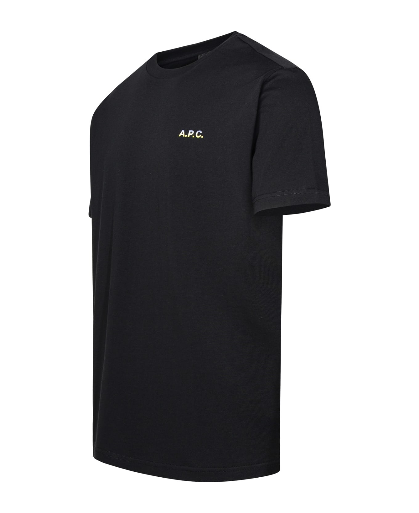A.P.C. Black Cotton T-shirt - BLACK