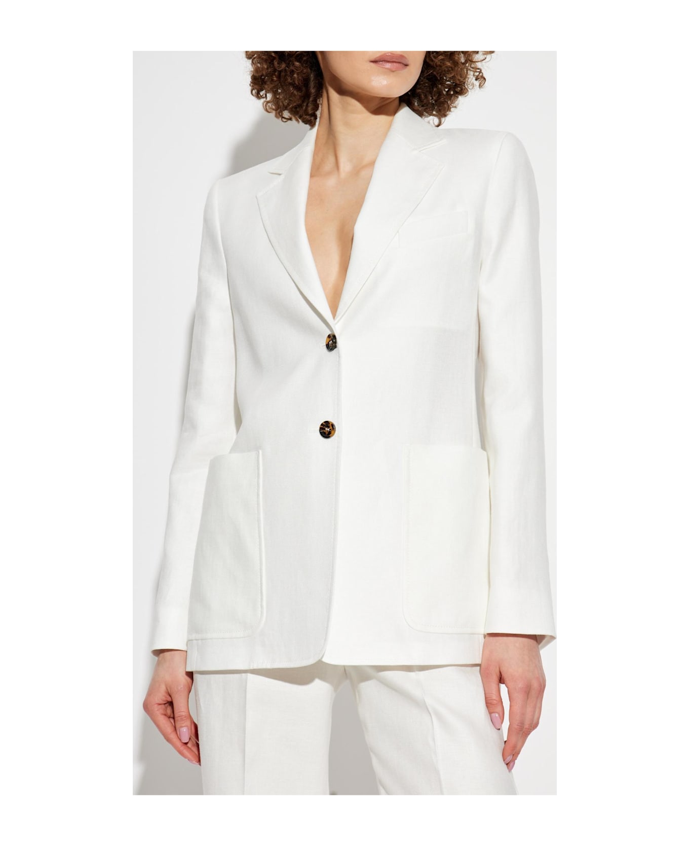 Max Mara Linen Blazer Guglia - White